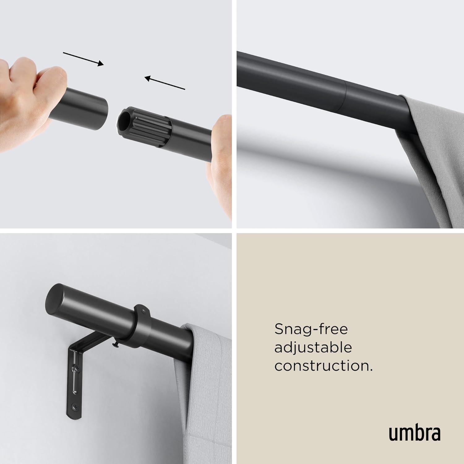 image:imageUmbra 1022629411 Zen Curtain Rod NickelBlack