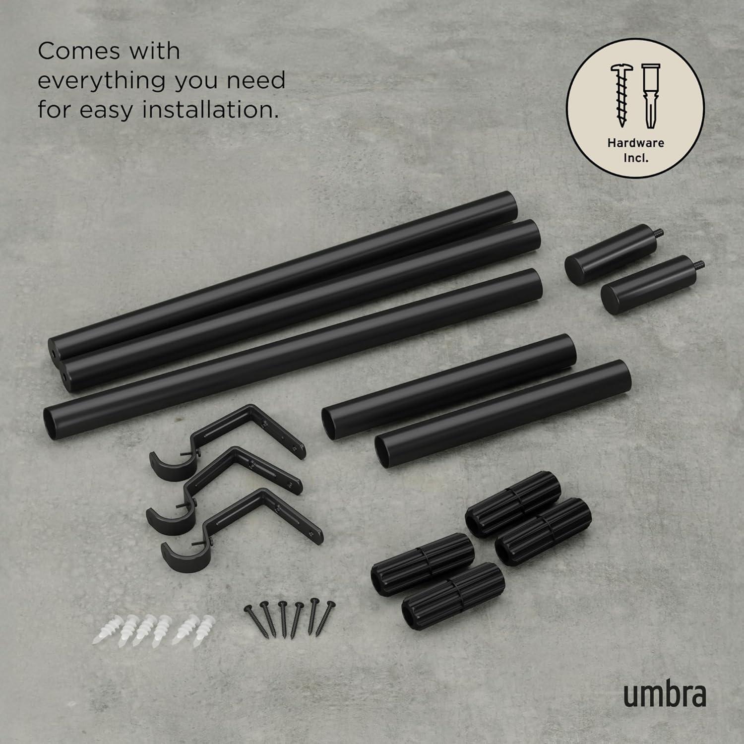 image:imageUmbra 1022629411 Zen Curtain Rod NickelBlack
