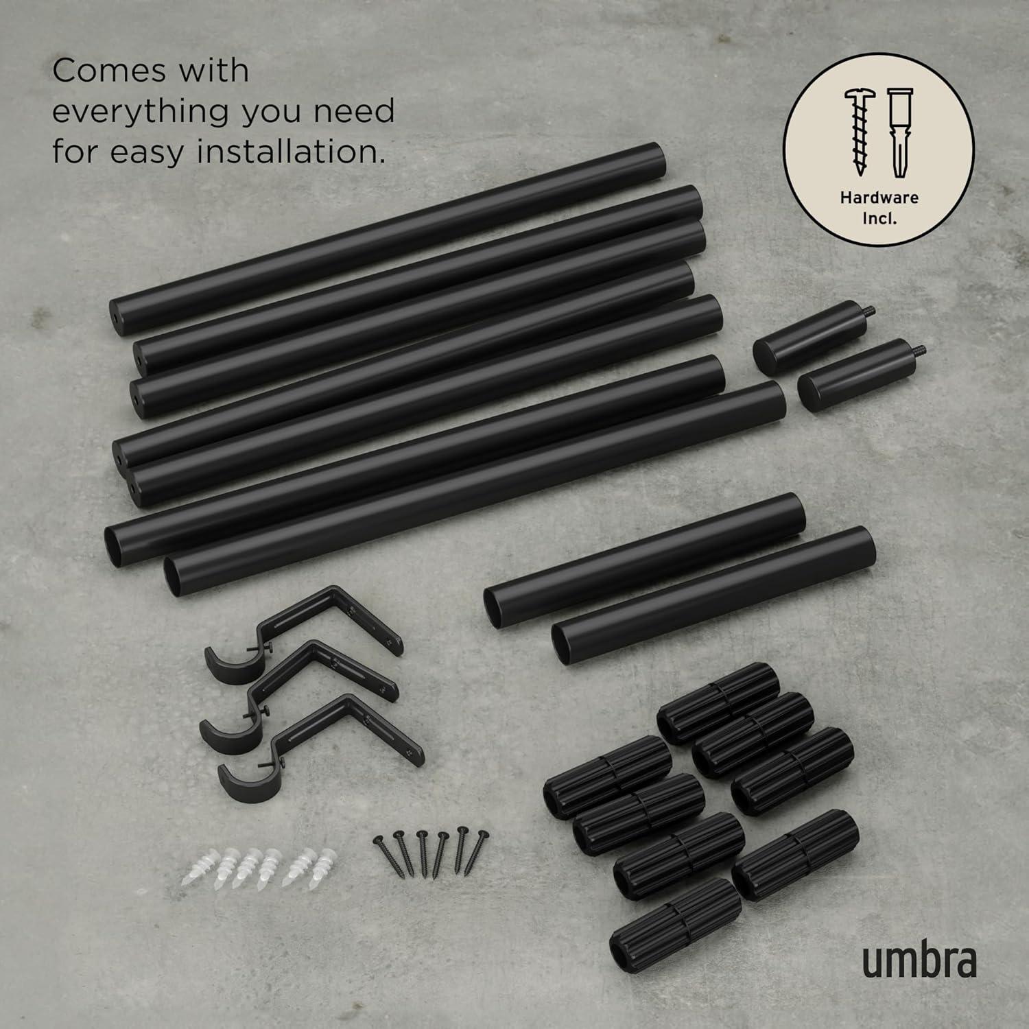 image:imageUmbra 1022629411 Zen Curtain Rod NickelBlack