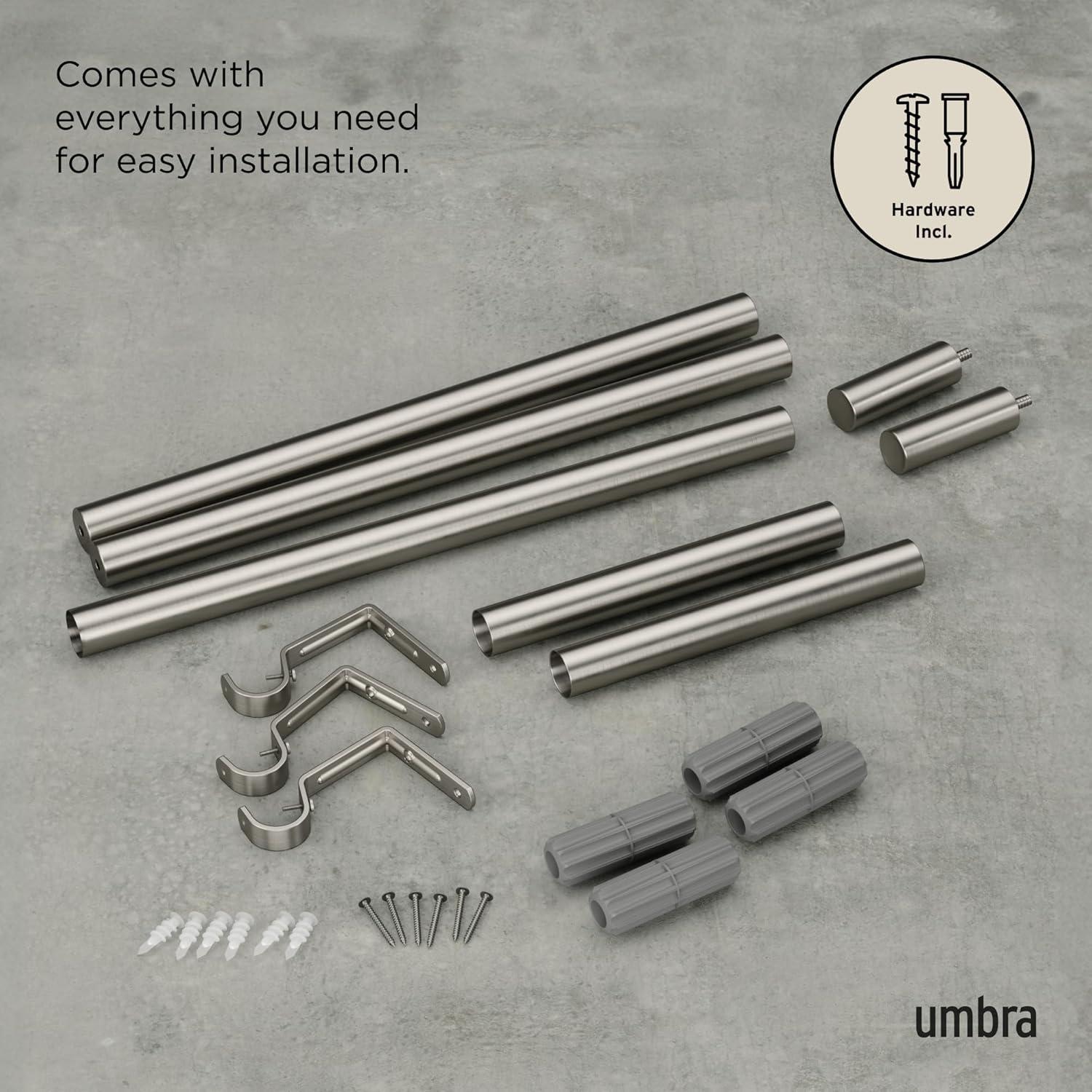 image:imageUmbra 1022629411 Zen Curtain Rod NickelNickel