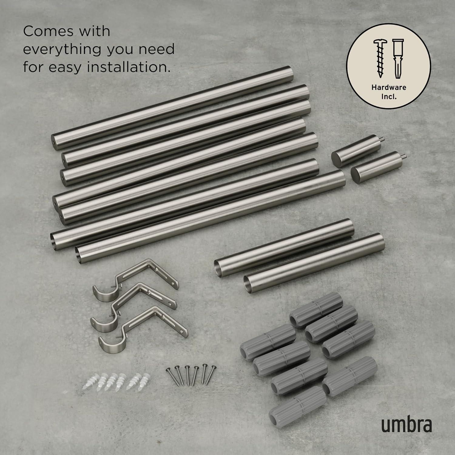 image:imageUmbra 1022629411 Zen Curtain Rod NickelNickel
