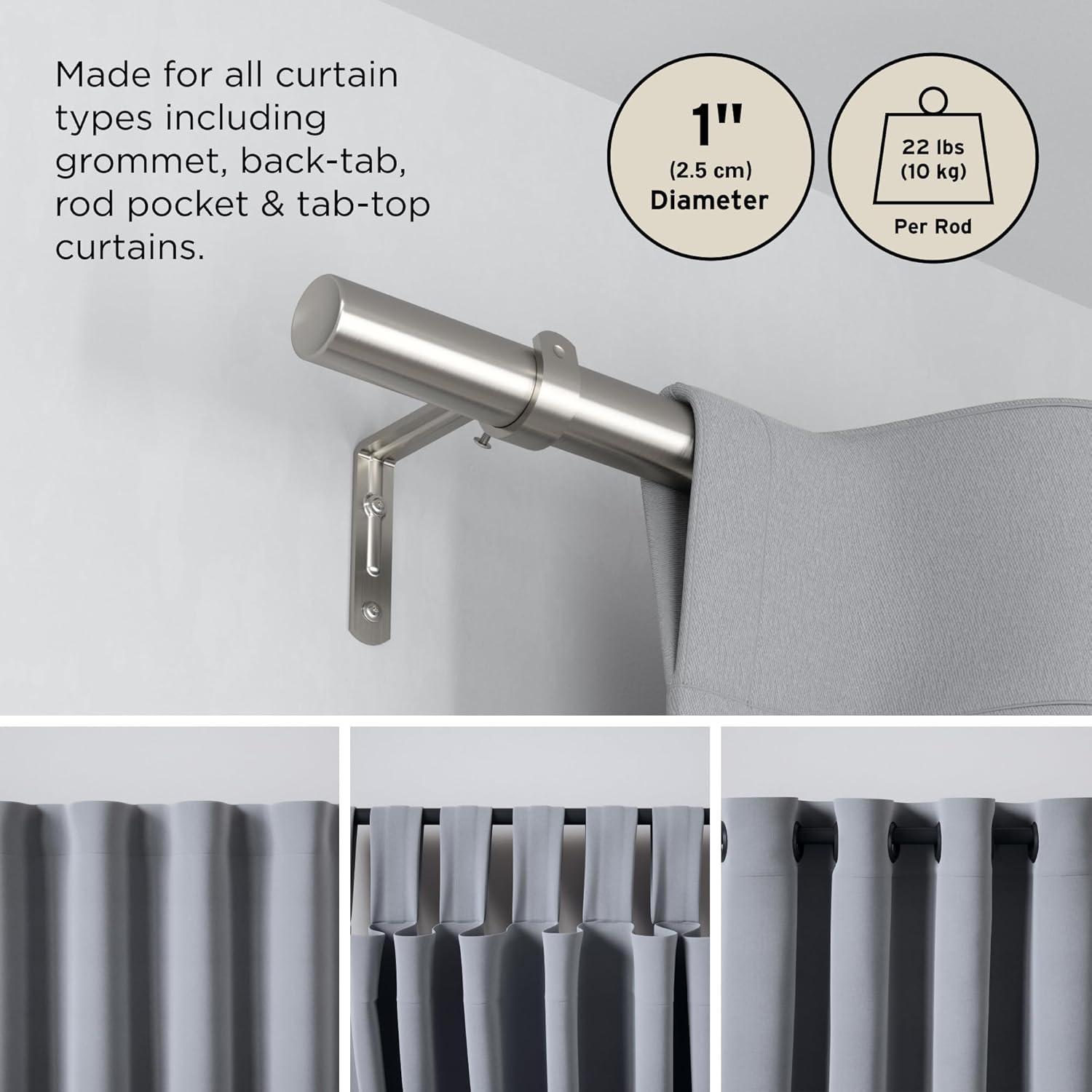 image:imageUmbra 1022629411 Zen Curtain Rod NickelNickel