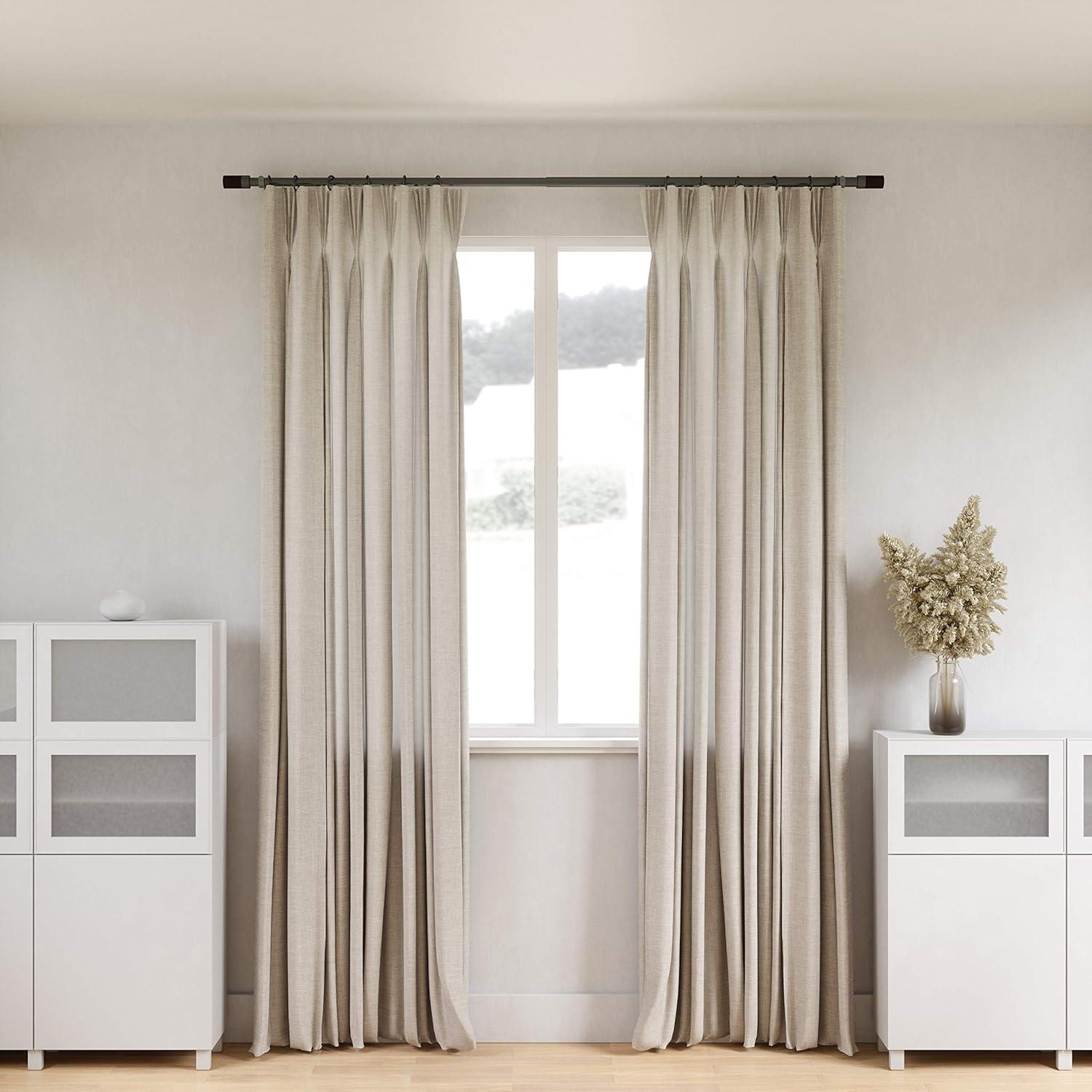 image:imageUmbra Blok Modern 1 Curtain Rod Includes 2 Matching Finials Brackets amp Hardware 36 to 72Inch GunmetalGunmetal