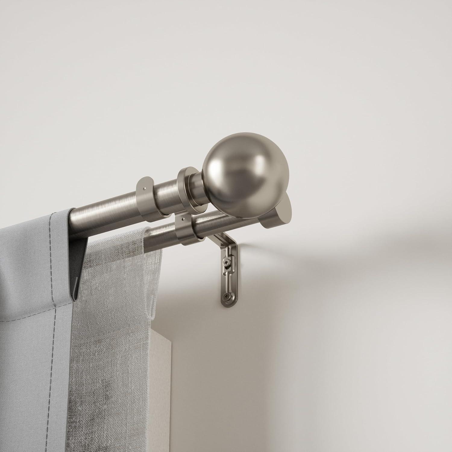 image:imageUmbra Bolas Double Curtain Rod NickelNickel