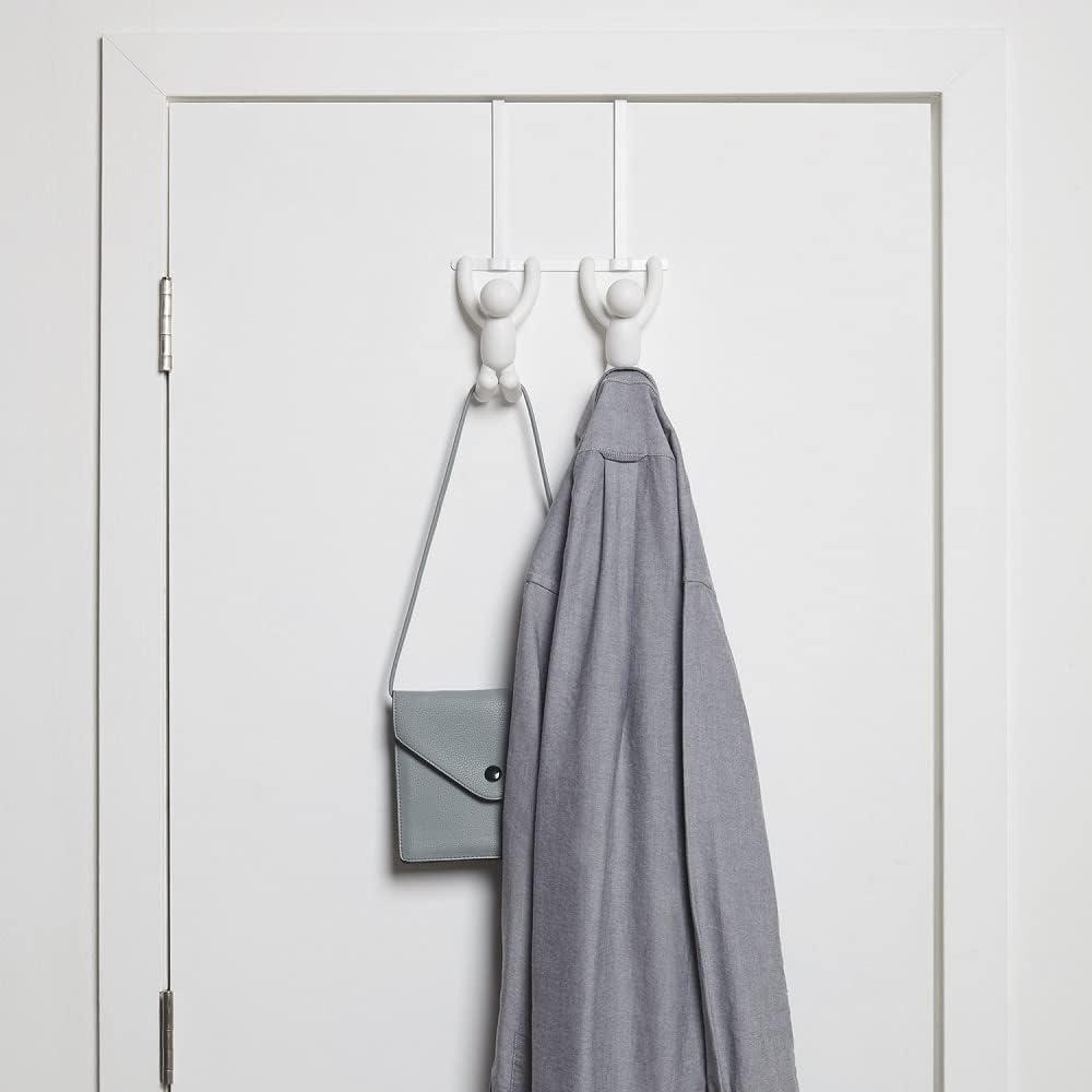 image:imageUmbra Buddy SpaceSaving Over The Cabinet Storage Hooks Kitchen and Bathroom Organizer Set of 2 White 2 CountWhite
