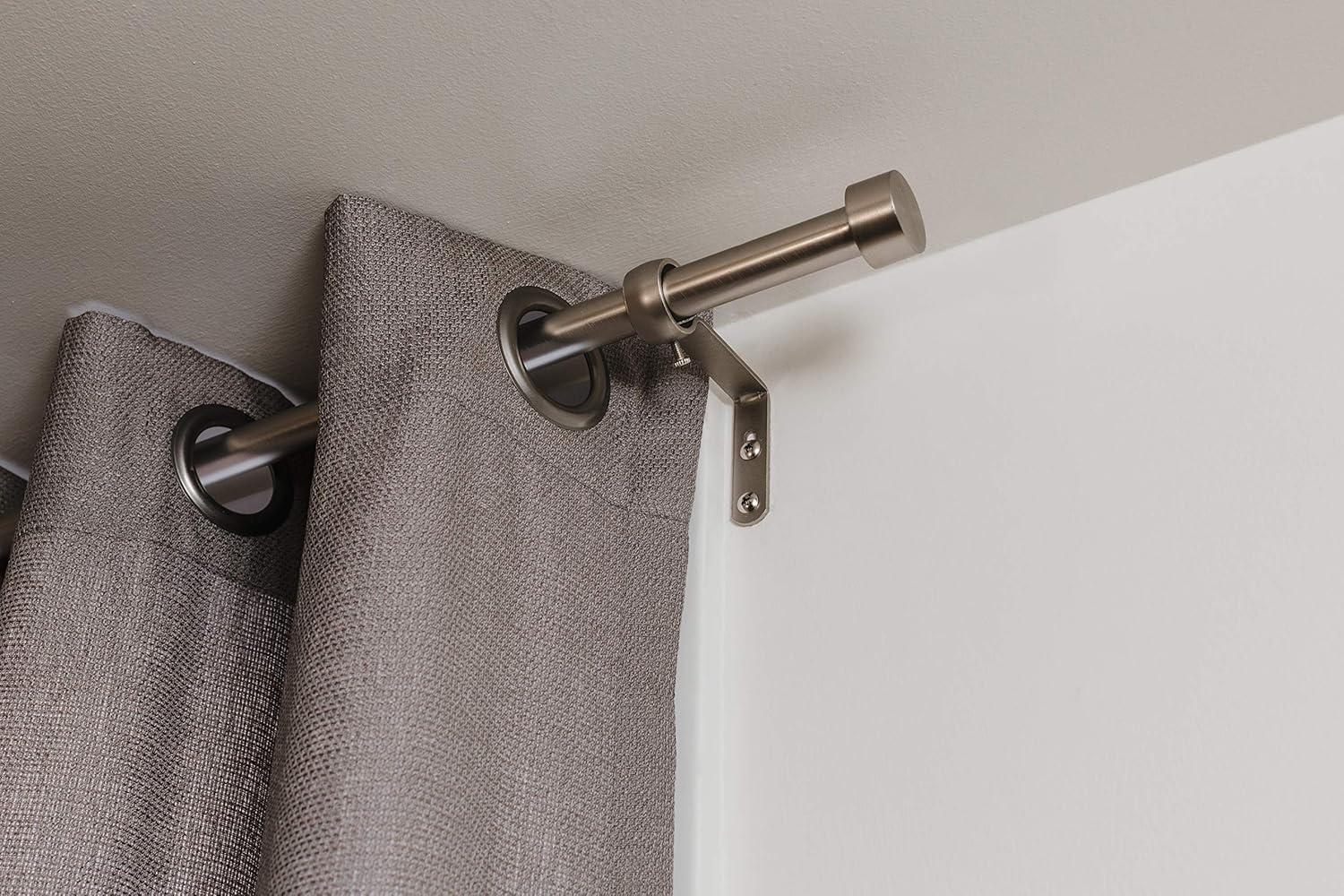 image:imageUmbra Cappa Curtain Rod Includes 2 Matching Finials Brackets amp Hardware 72 to 144Inches 2Pack72 to 144inches