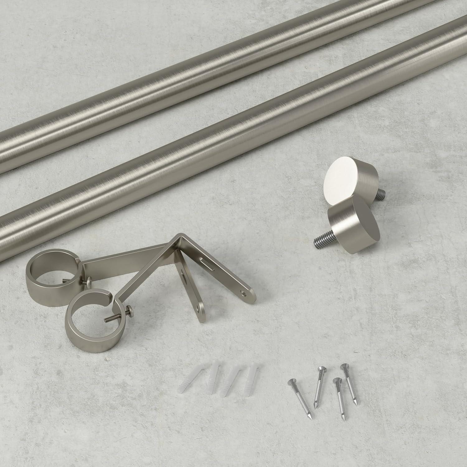image:imageUmbra Cappa Curtain Rod Includes 2 Matching Finials Brackets amp Hardware 72 to 144Inches 2Pack72 to 144inches