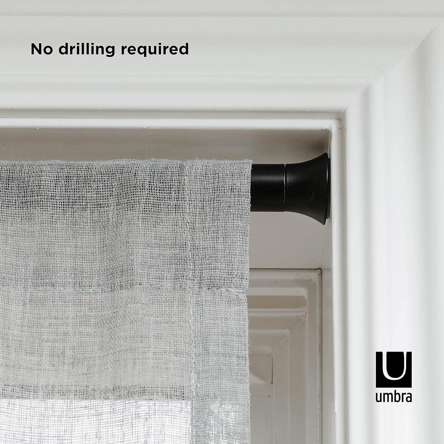 image:imageUmbra Chroma Tension Rod for Window Adjustable 54 to 90 BlackBlack