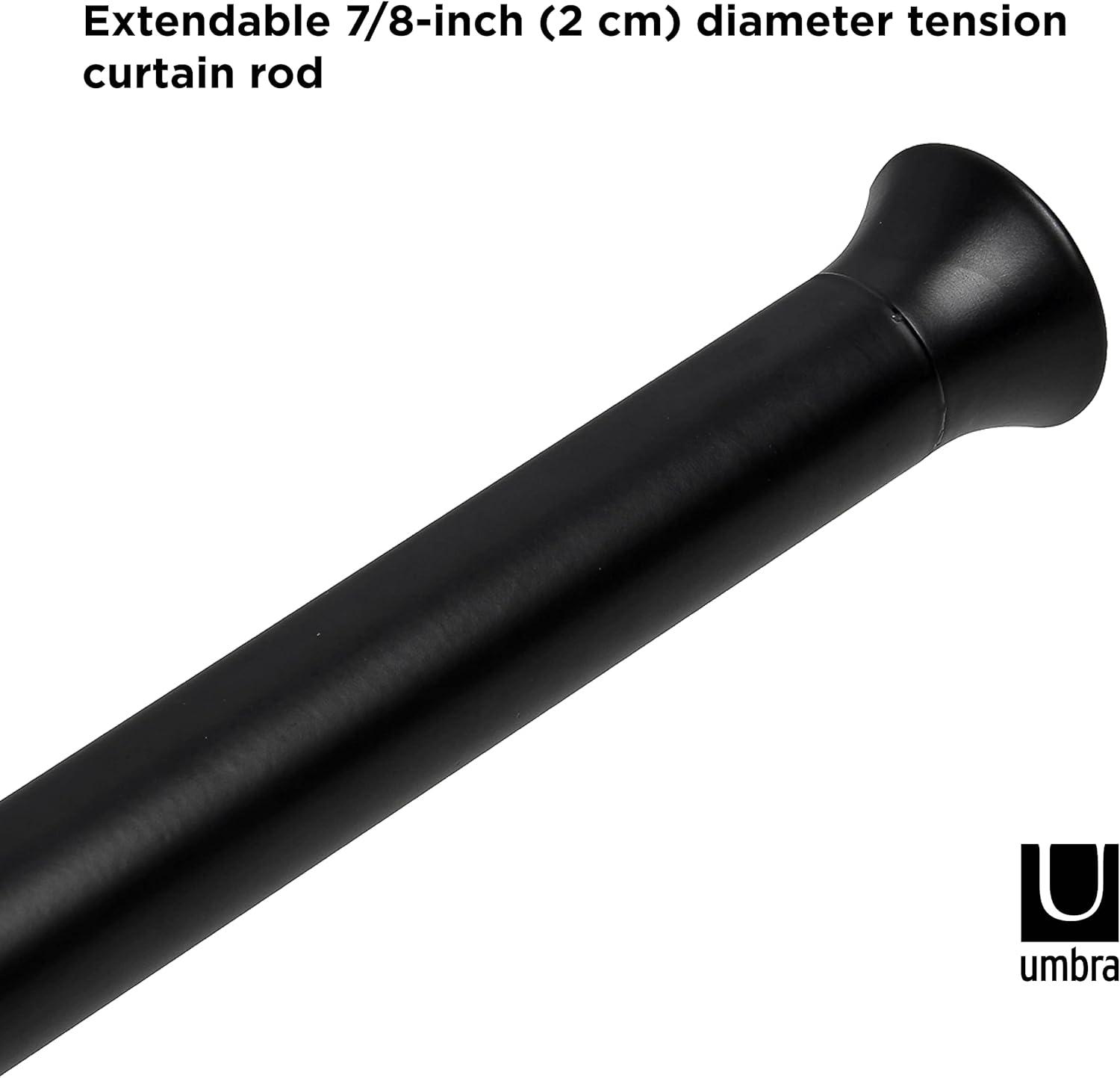 image:imageUmbra Chroma Tension Rod for Window Adjustable 54 to 90 BlackBlack