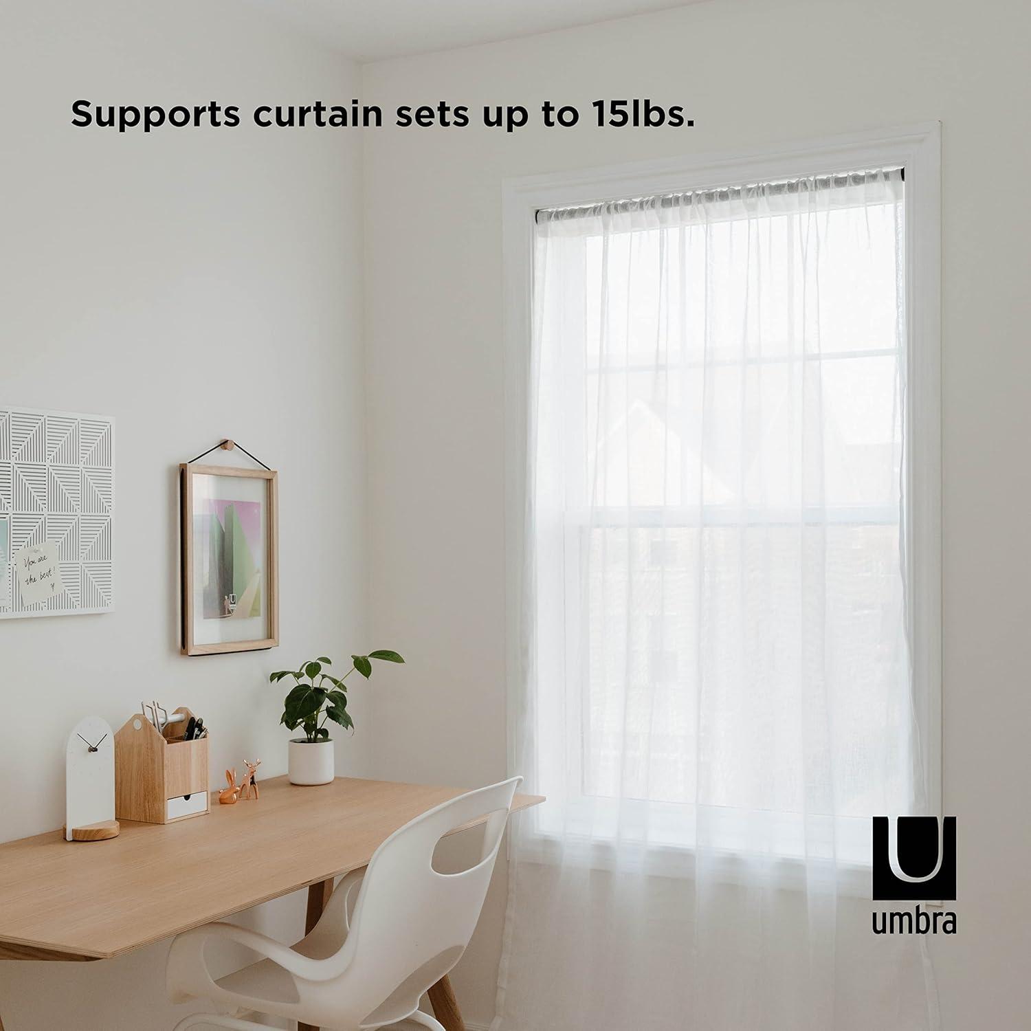 image:imageUmbra Chroma Tension Rod for Window Adjustable 54 to 90 BlackBlack