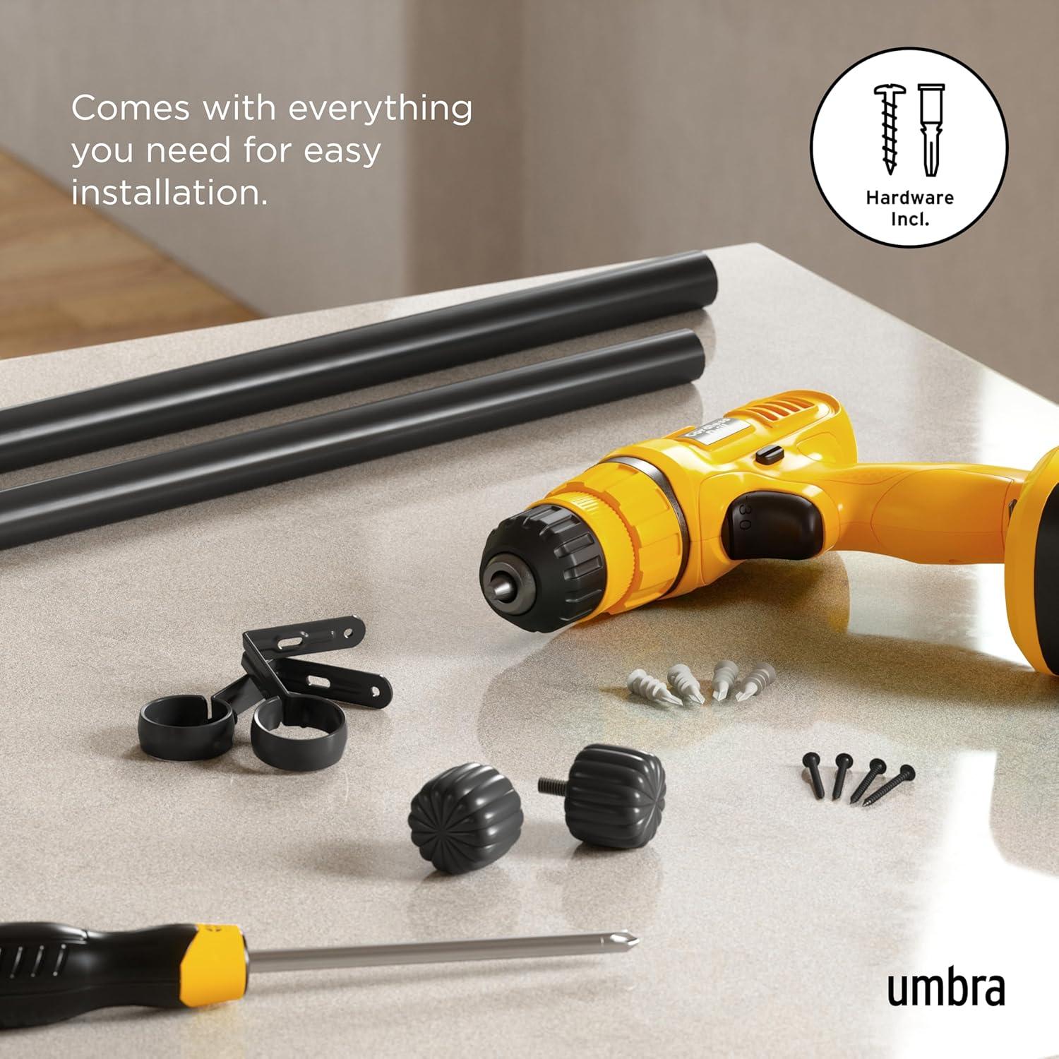 image:imageUmbra Cleo Curtain Rod 3666 BlackBlack