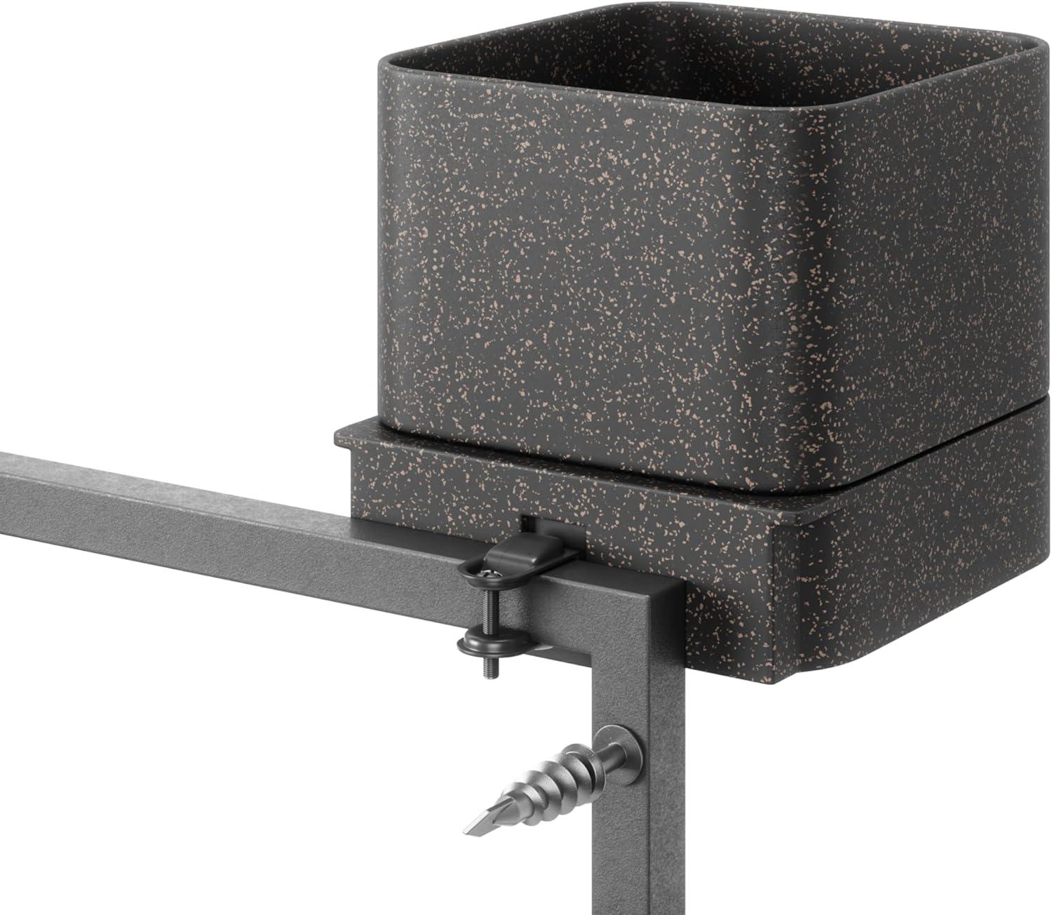 image:imageUmbra Cubiko WallMount Planter with Four Adjustable Pots Suitable for Indoor or Outdoor Use SandBlack
