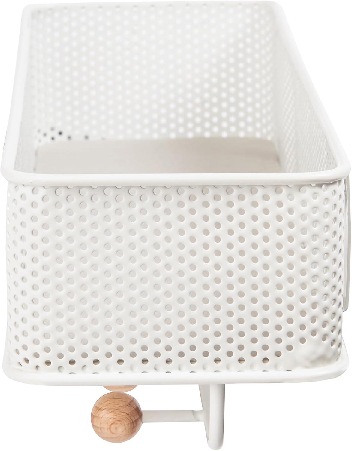 image:imageUmbra Estique Entryway Organizer Great for Storing Keys Small Accessories Mail Wallets and More Small WhiteNaturalWhiteNatural