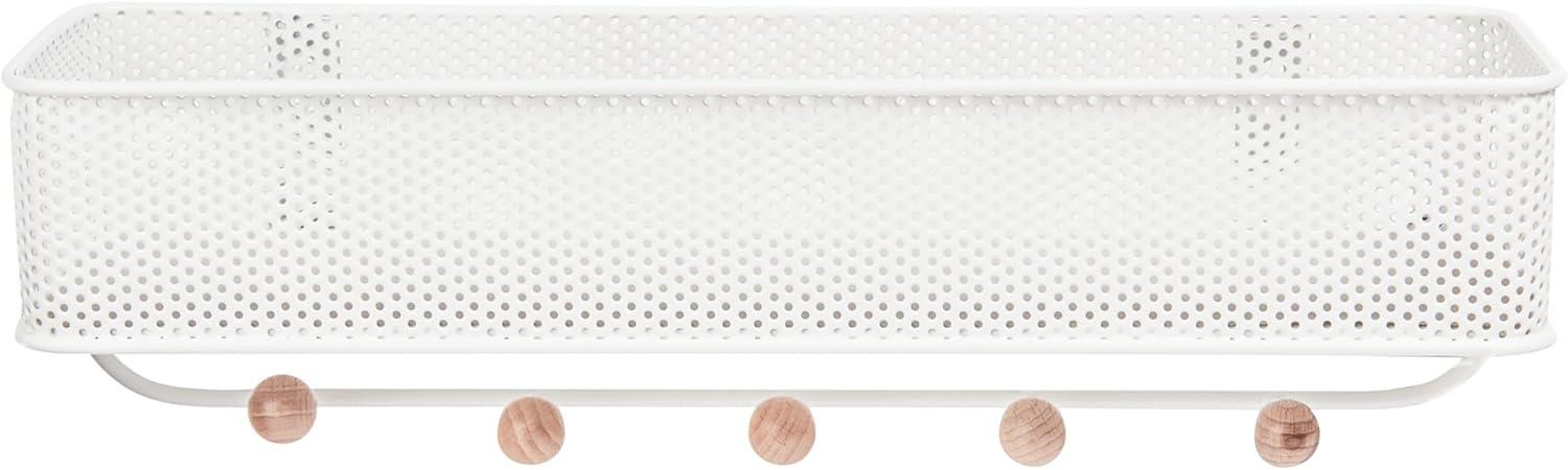 image:imageUmbra Estique Entryway Organizer Great for Storing Keys Small Accessories Mail Wallets and More Small WhiteNaturalWhiteNatural