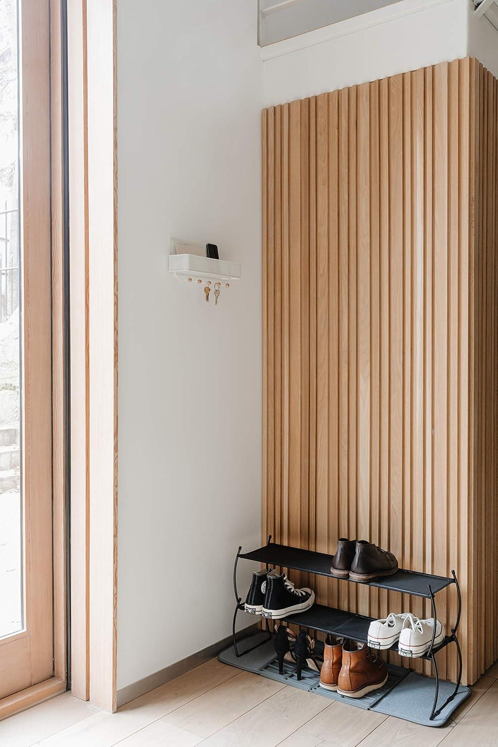 image:imageUmbra Estique Entryway Organizer Great for Storing Keys Small Accessories Mail Wallets and More Small WhiteNaturalWhiteNatural