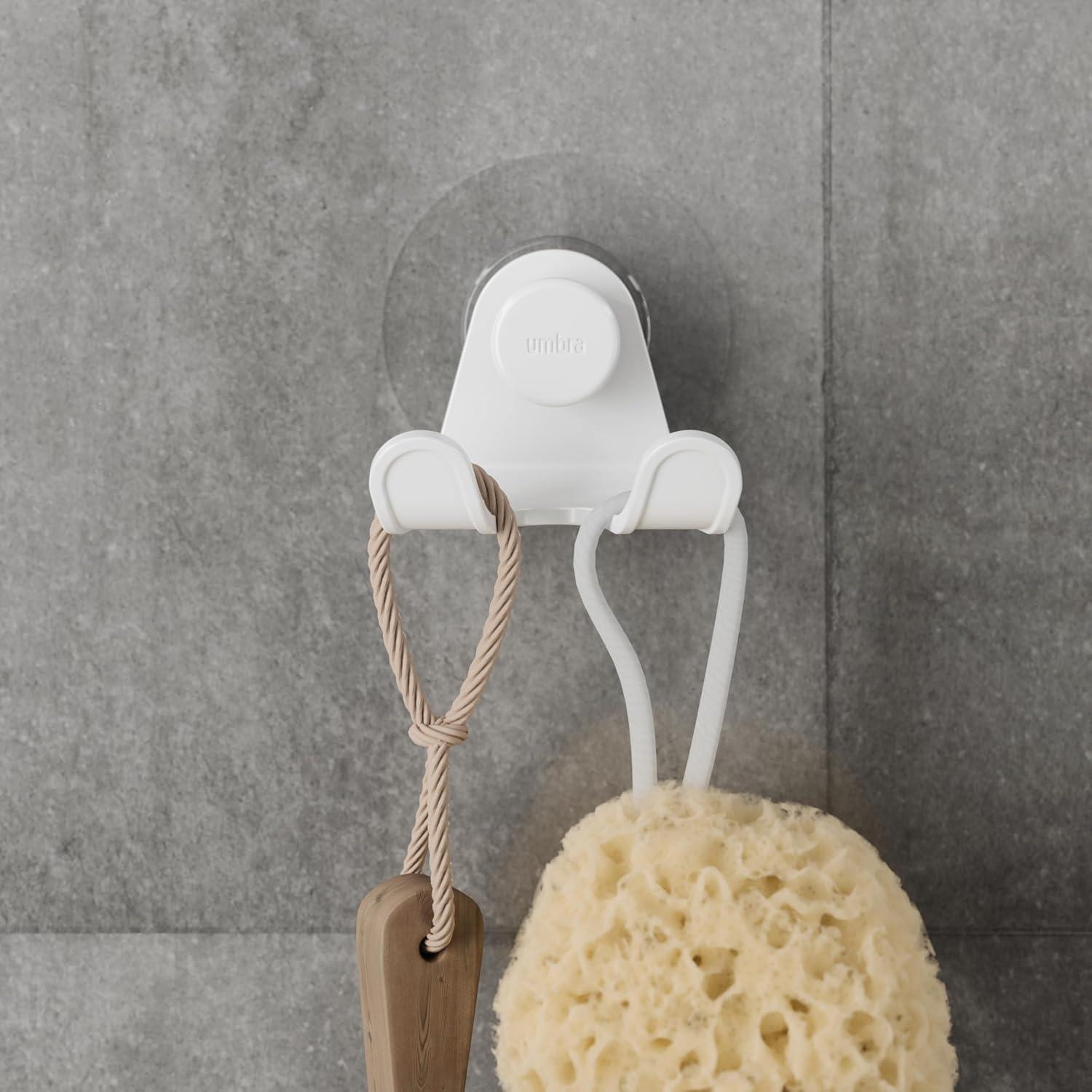 image:imageUmbra Flex Adhesive Soap Dish for Bathroom or Kitchen Use in Shower Tub or Sink Area WhiteHook