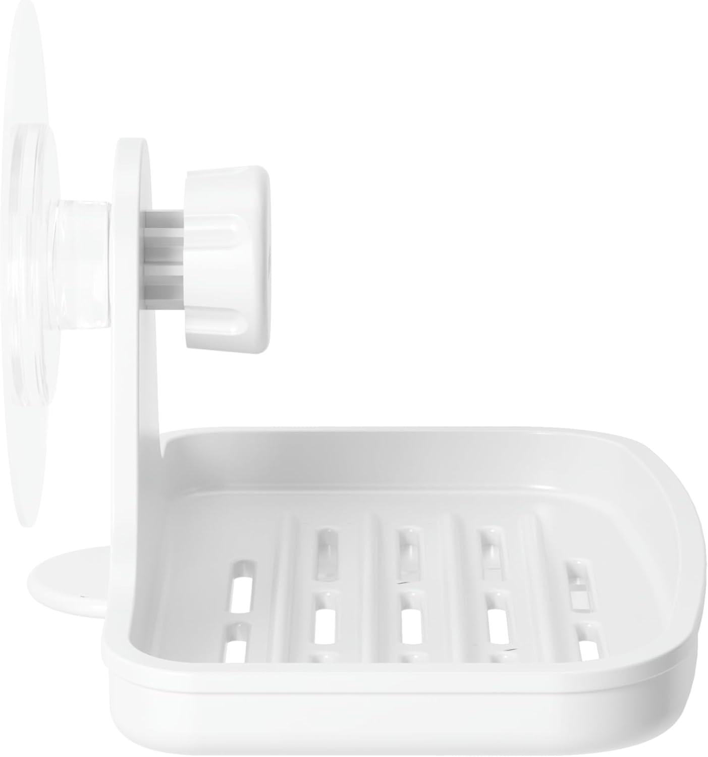image:imageUmbra Flex Adhesive Soap Dish for Bathroom or Kitchen Use in Shower Tub or Sink Area WhiteSoap Dish
