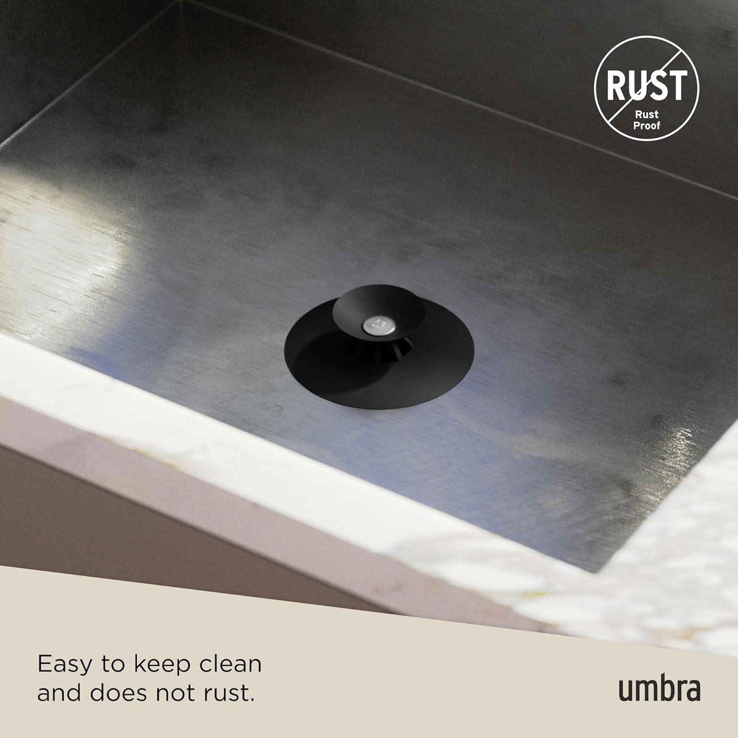 image:imageUmbra Flex Drain StopHair Catcher BlackBlack