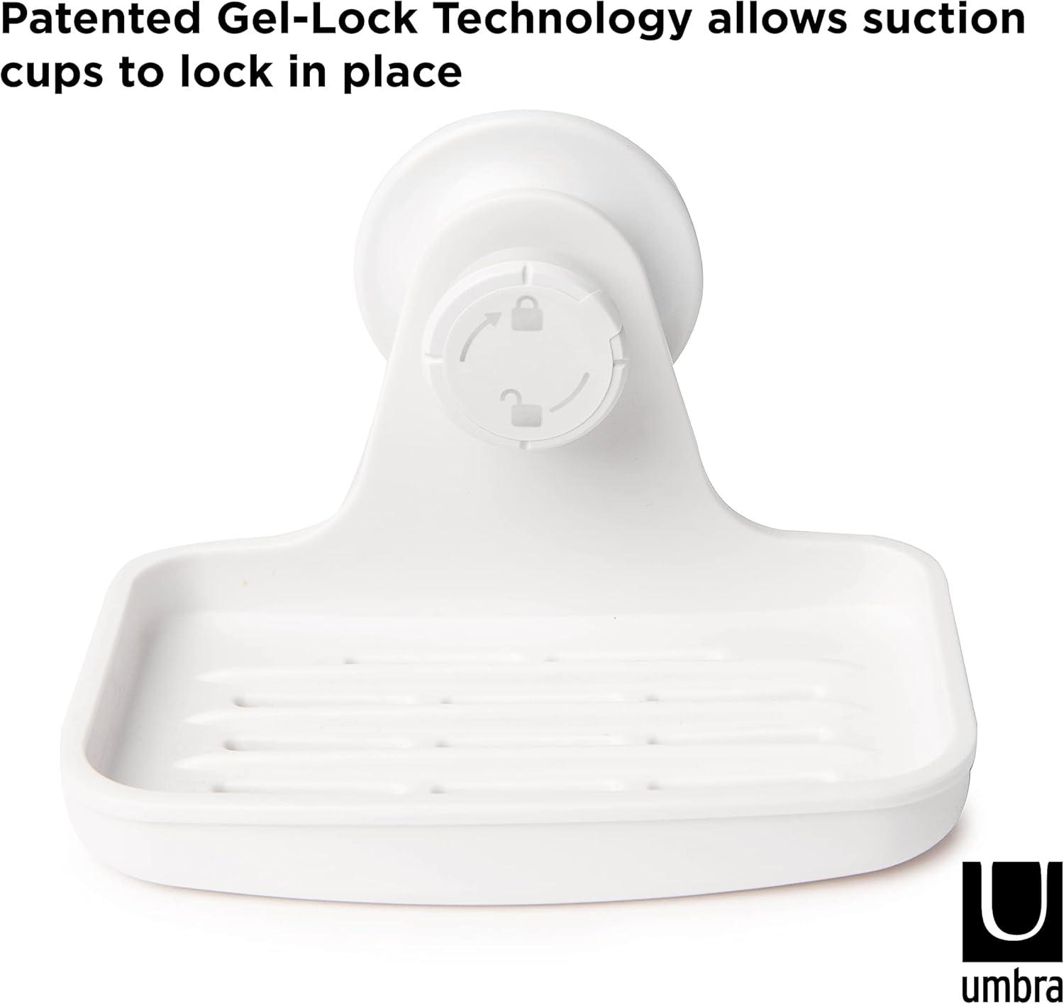 image:imageUmbra Flex Soap Dish with Patented GelLock Technology Suction Cup WhiteWhite