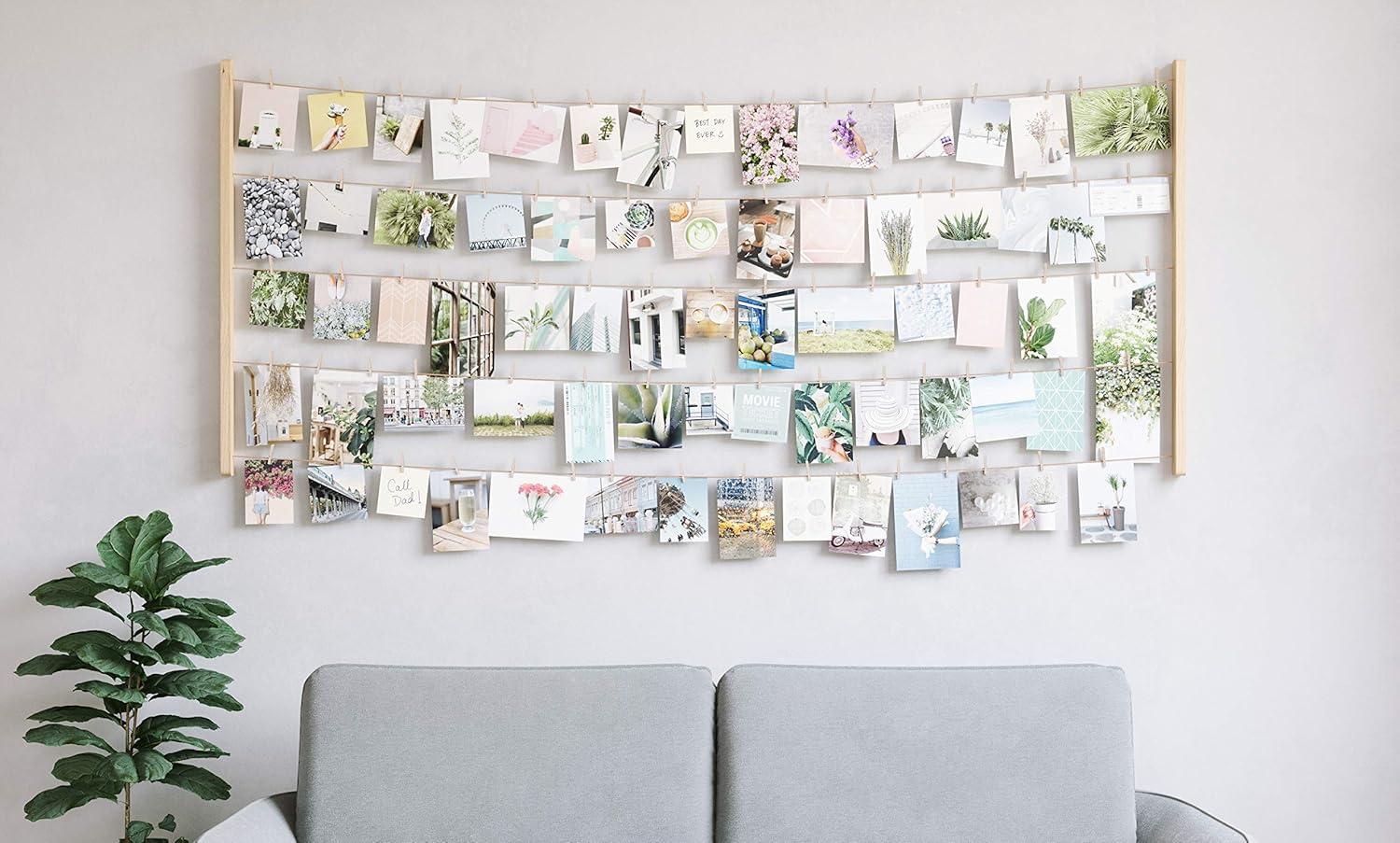 image:imageUmbra Hangit Photo Collage Fame DIY Picture Hangers Collage Picture Frames for Wall 26x30 WhiteNatural