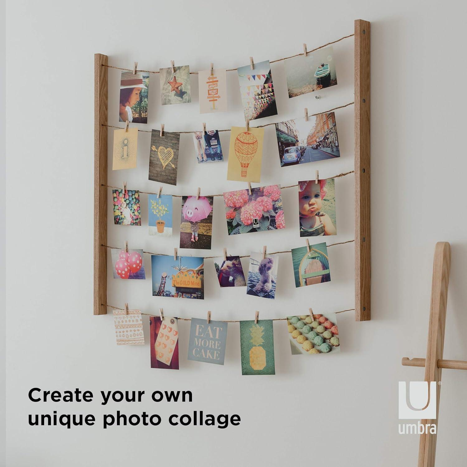 image:imageUmbra Hangit Photo Collage Fame DIY Picture Hangers Collage Picture Frames for Wall 26x30 WhiteNatural