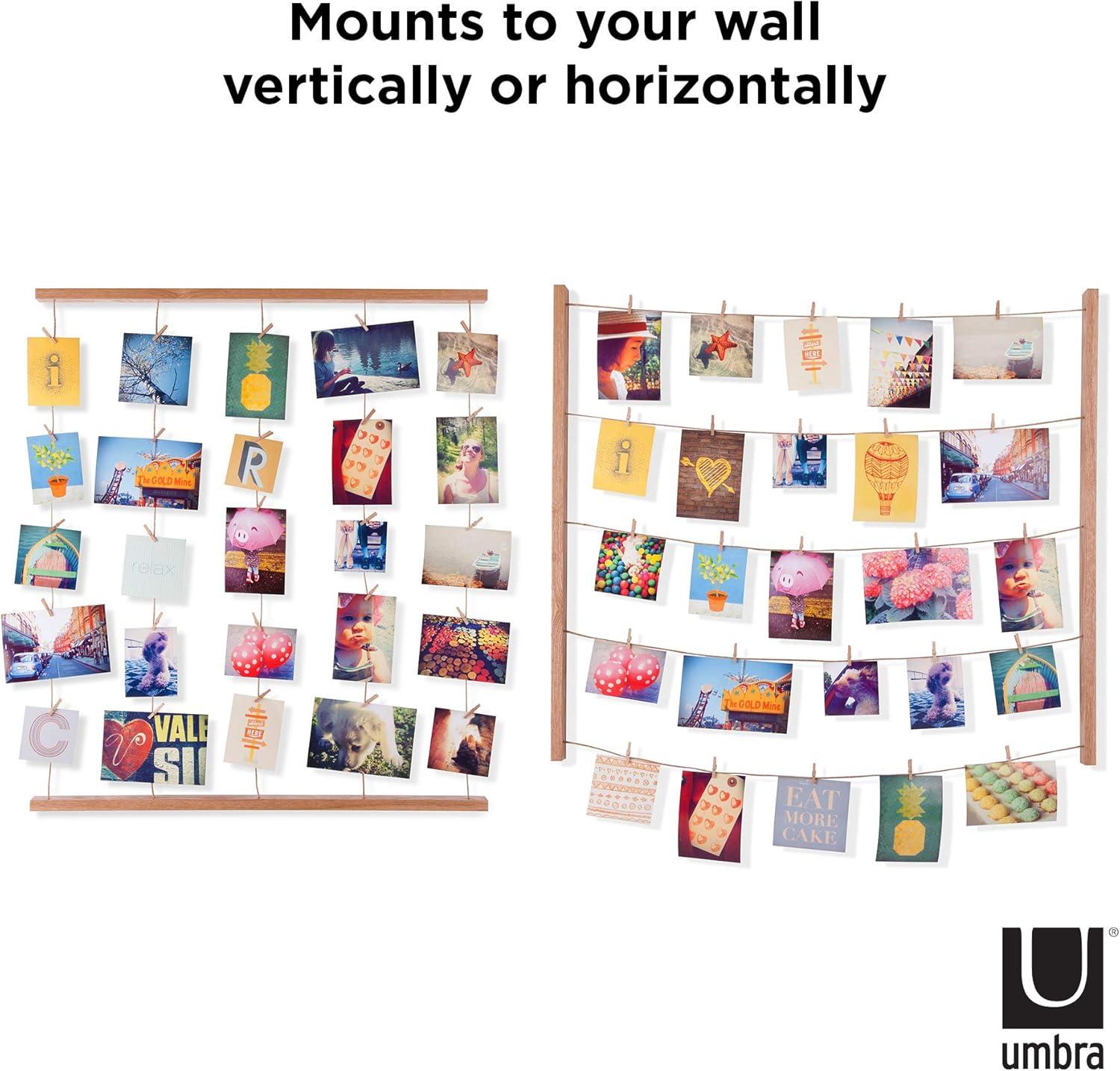 image:imageUmbra Hangit Photo Collage Fame DIY Picture Hangers Collage Picture Frames for Wall 26x30 WhiteNatural