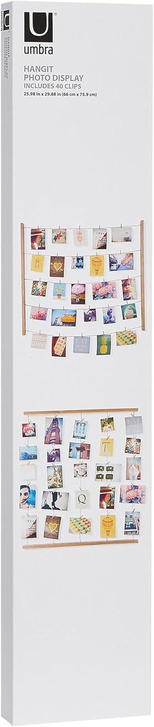 image:imageUmbra Hangit Photo Collage Fame DIY Picture Hangers Collage Picture Frames for Wall 26x30 WhiteNatural