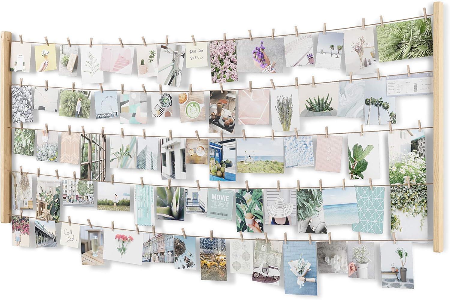 image:imageUmbra Hangit Photo Collage Fame DIY Picture Hangers Collage Picture Frames for Wall 26x30 WhiteNatural