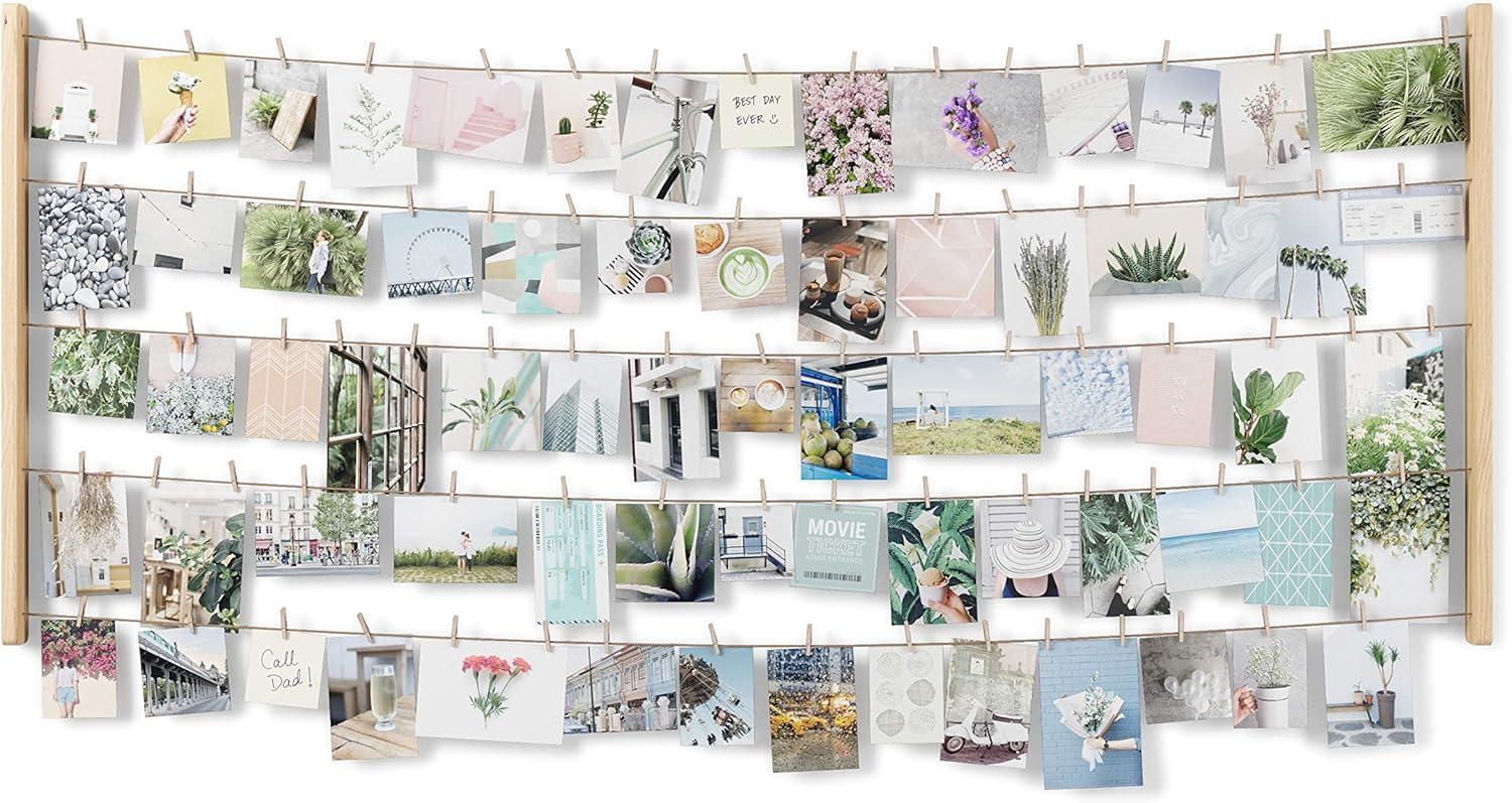 image:imageUmbra Hangit Photo Collage Fame DIY Picture Hangers Collage Picture Frames for Wall 26x30 WhiteNatural