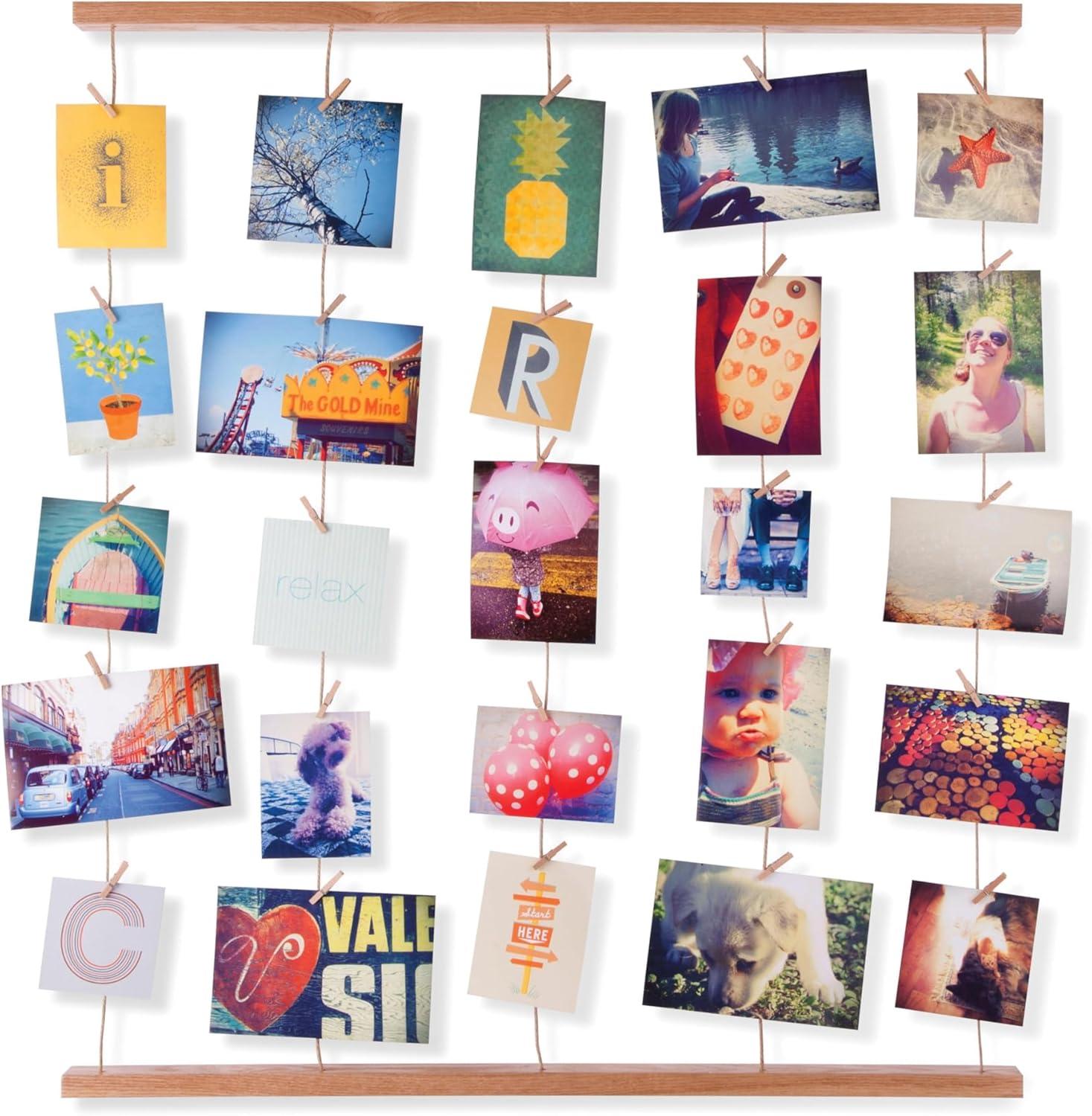 image:imageUmbra Hangit Photo Collage Fame DIY Picture Hangers Collage Picture Frames for Wall 26x30 WhiteNatural