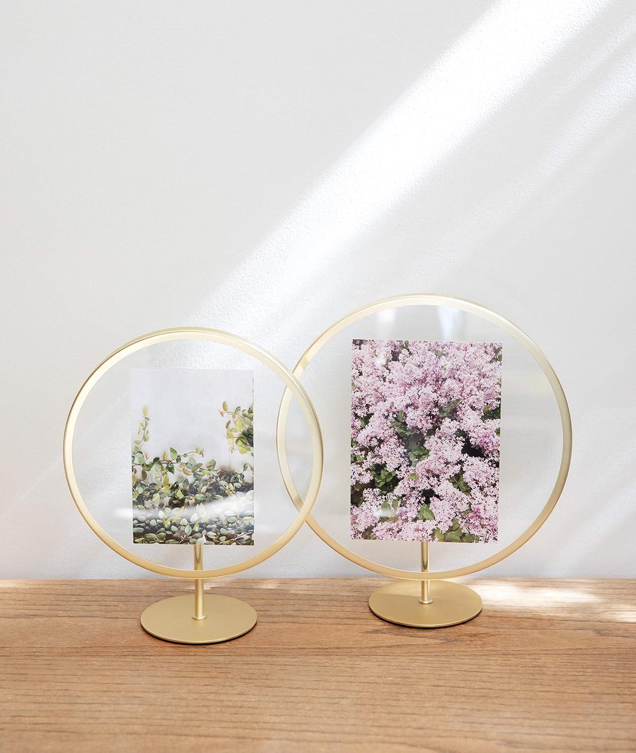 image:imageUmbra Infinity 4x6 Picture Frame Unique Circular Photo Display for Desk or Wall Black5X7