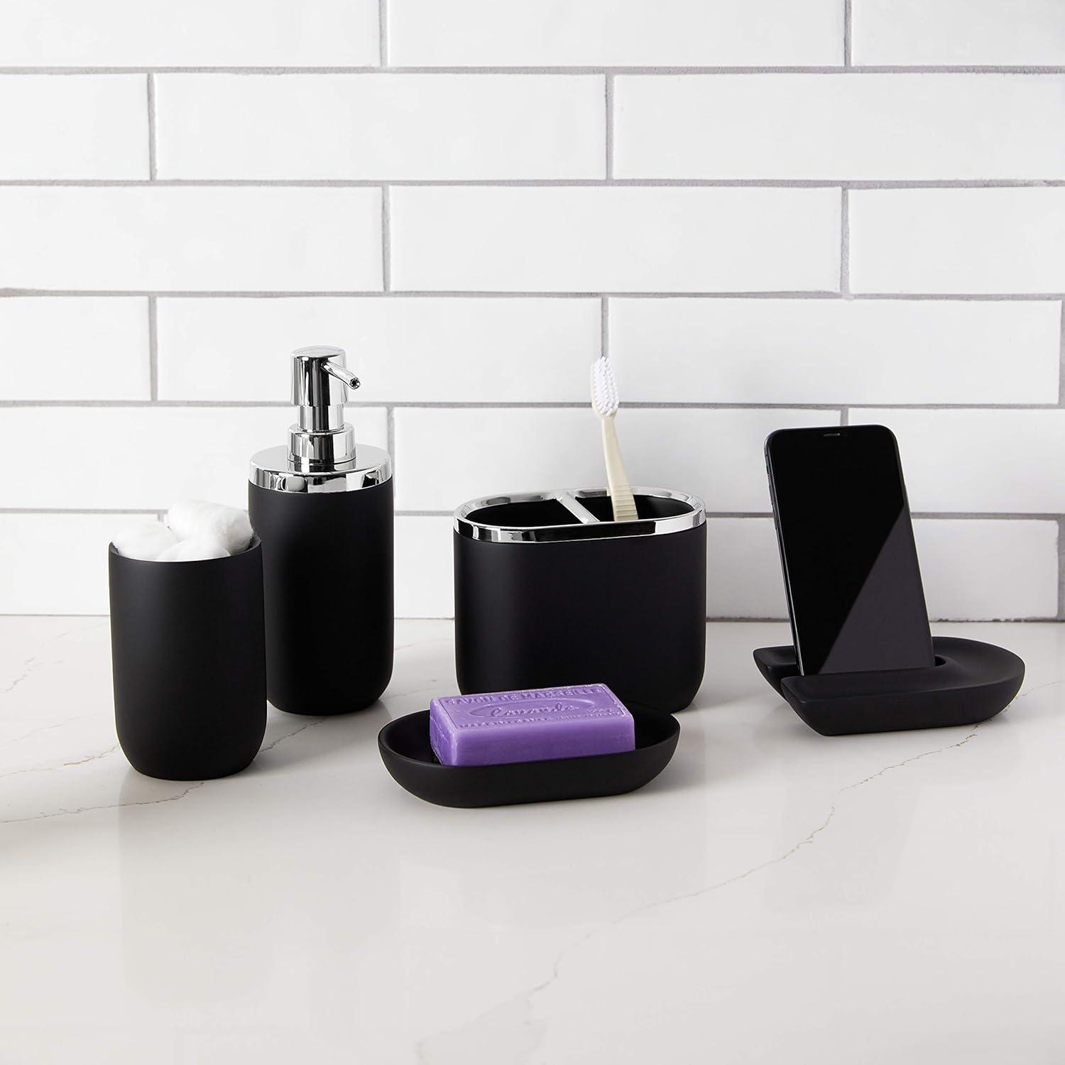 image:imageUmbra Junip Modern Resin Soap Pump ChromeBlack Pack of 2