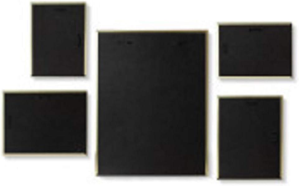 image:imageUmbra Matinee Gallery Picture Frame 5 Pack Set 4x6 5x7 8x10 Brass