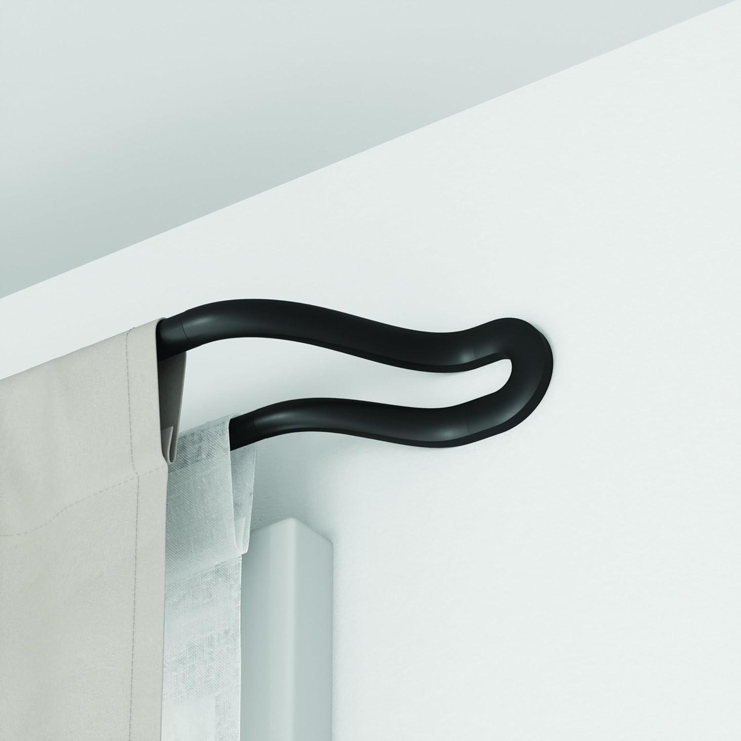 image:imageUmbra Midnight BlackOut Curtain Rod for Window Works with All RoomDarkening Panels Adjustable 42 to 120 BlackBlack