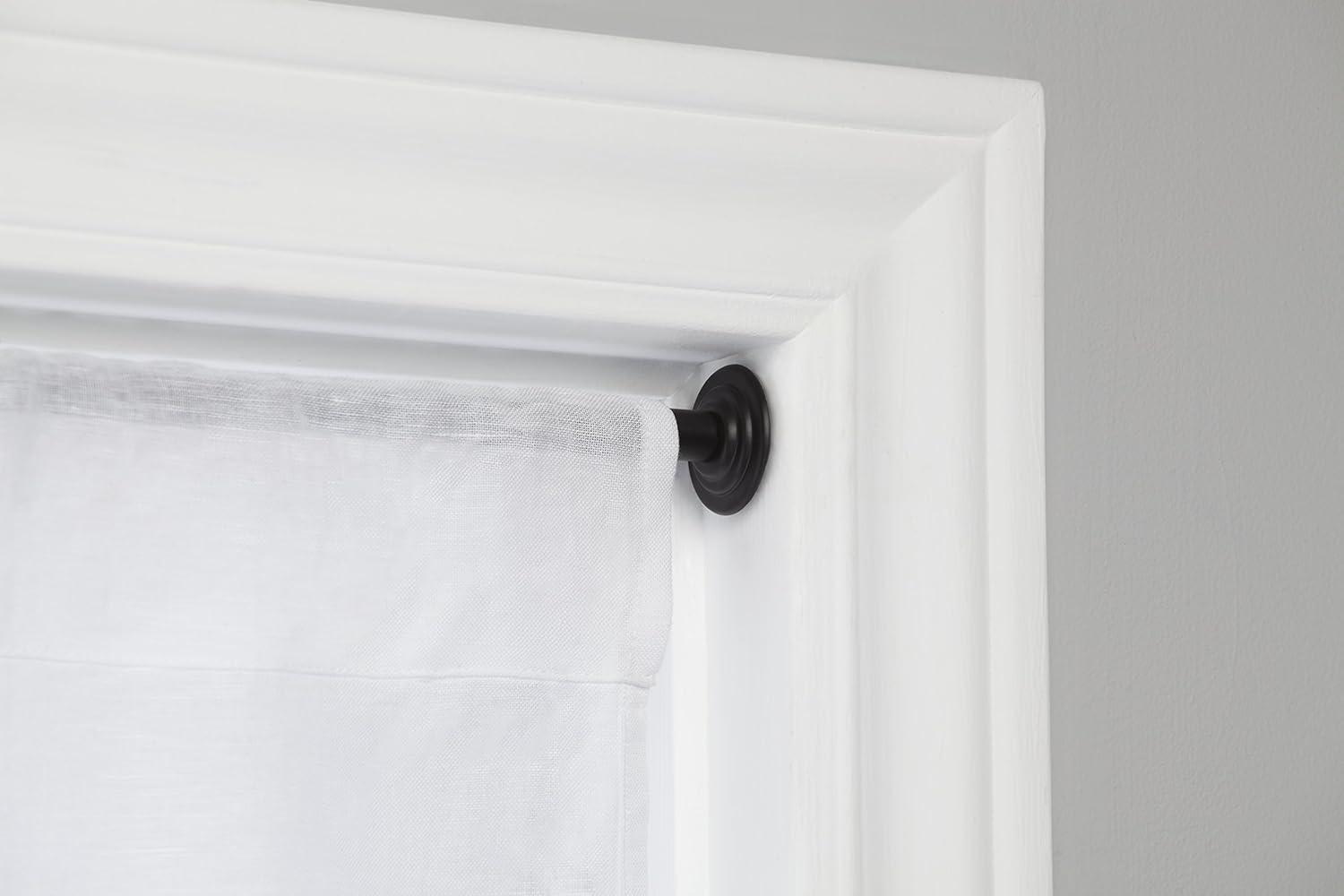 image:imageUmbra Nickel Coretto 12Inch Tension Drapery Rod for Window 36 to 54Inch 244773410REMBlack