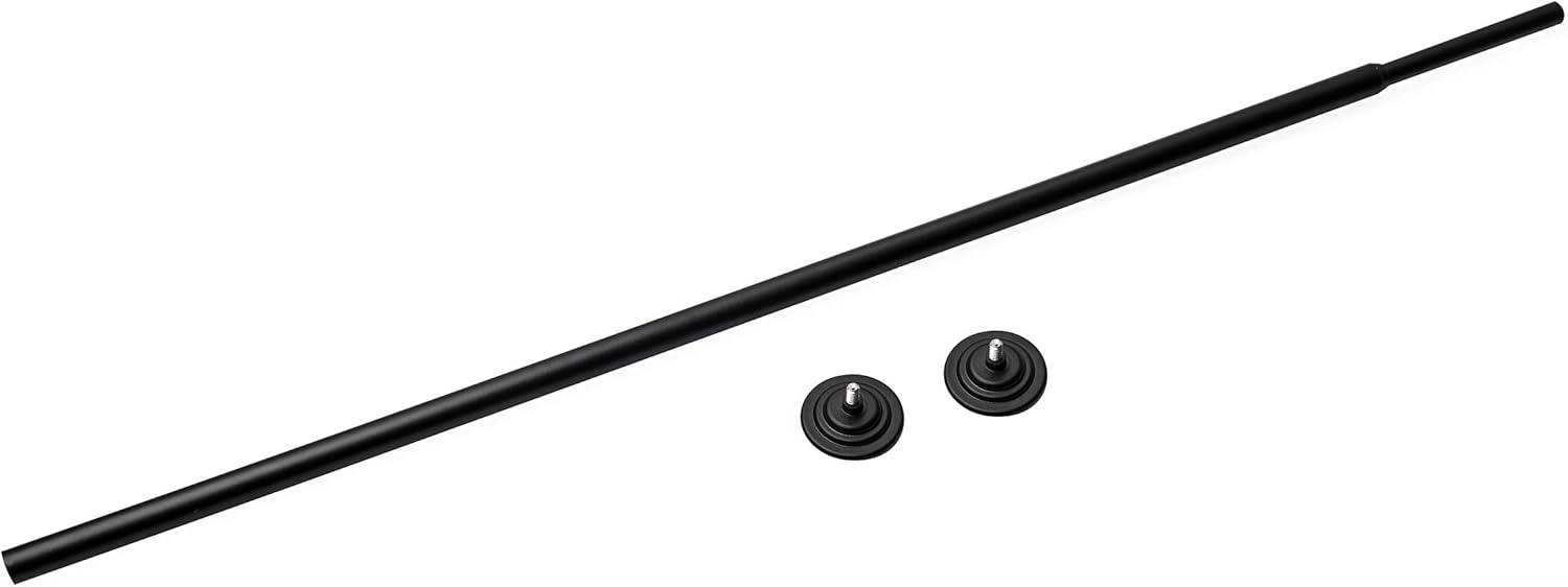 image:imageUmbra Nickel Coretto 12Inch Tension Drapery Rod for Window 36 to 54Inch 244773410REMBlack