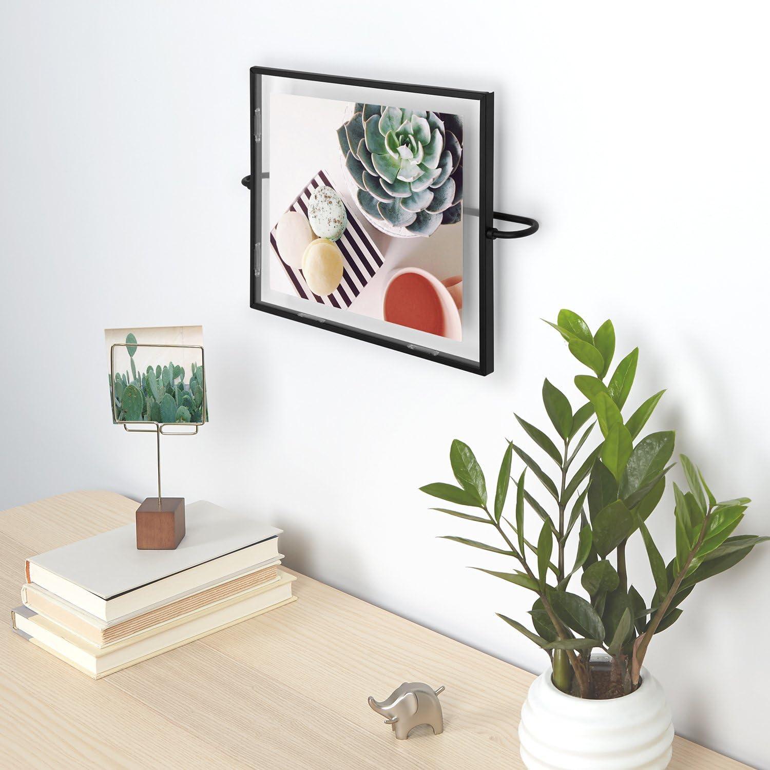 image:imageUmbra Phantom 8x10 Metal WallMount Picture Frame Floating Style Black8 x 10
