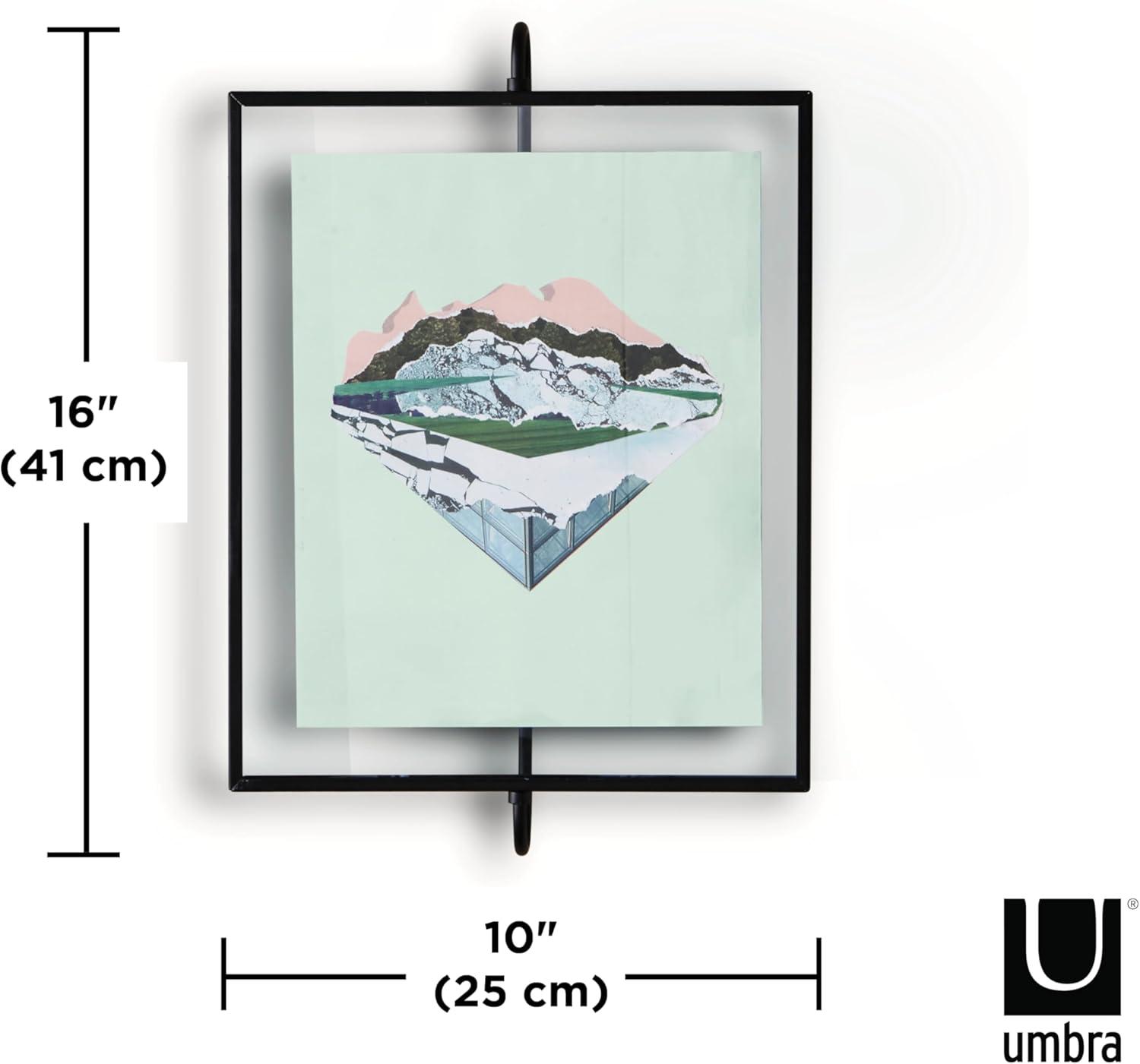 image:imageUmbra Phantom 8x10 Metal WallMount Picture Frame Floating Style Black8 x 10