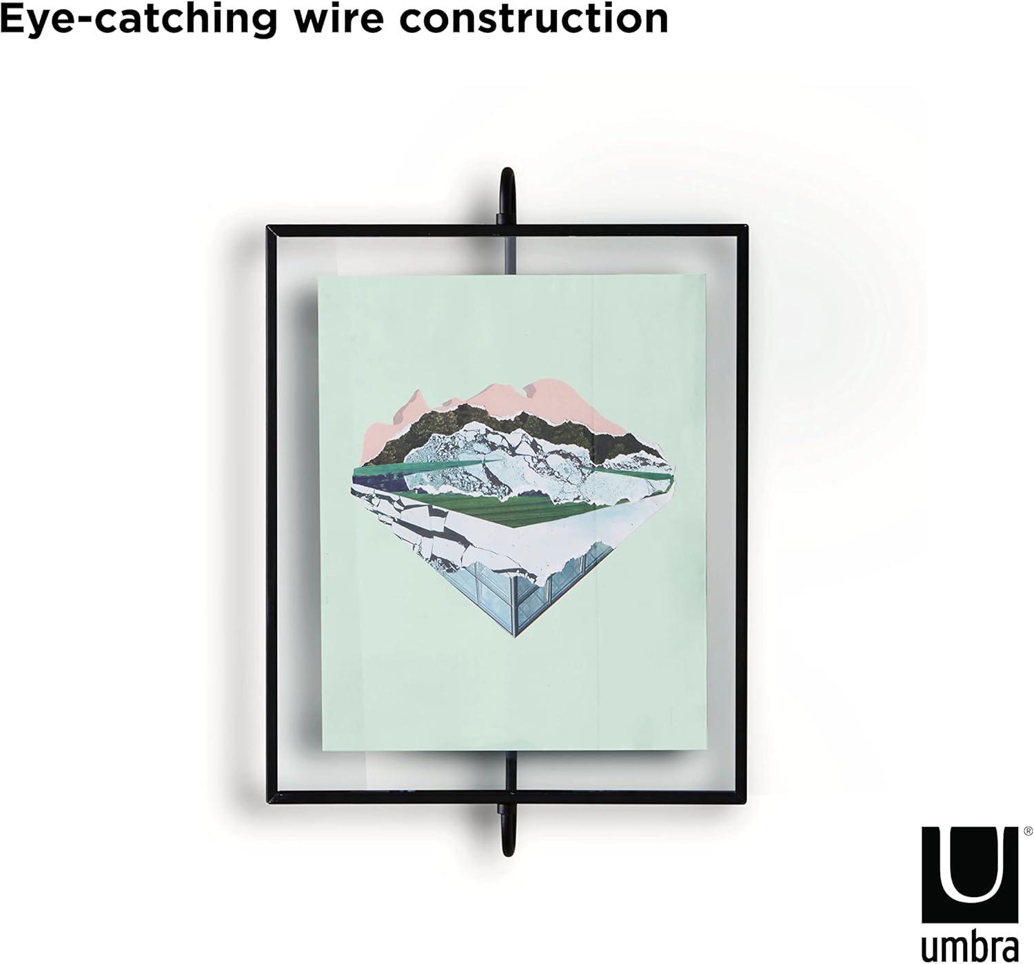 image:imageUmbra Phantom 8x10 Metal WallMount Picture Frame Floating Style Black8 x 10