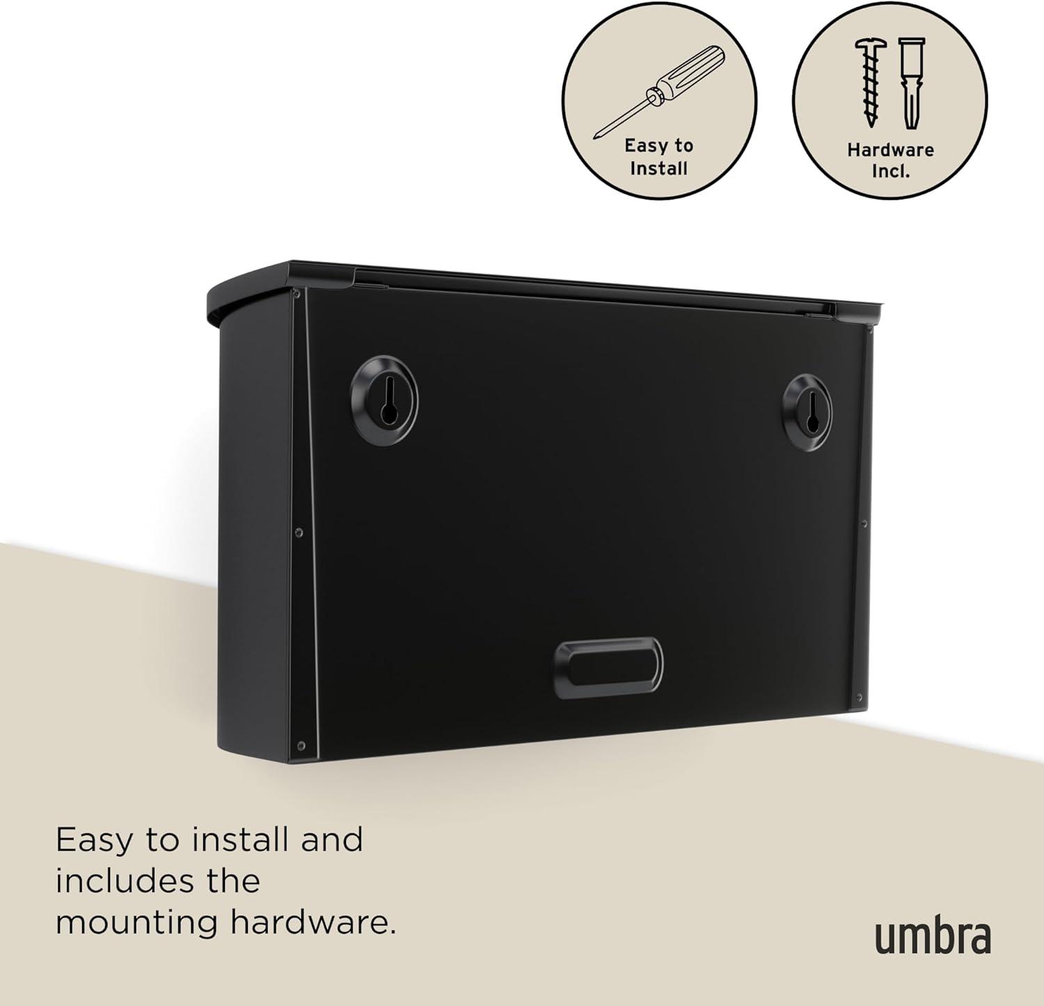 image:imageUmbra Postino WallMount Mailbox BlackBlack