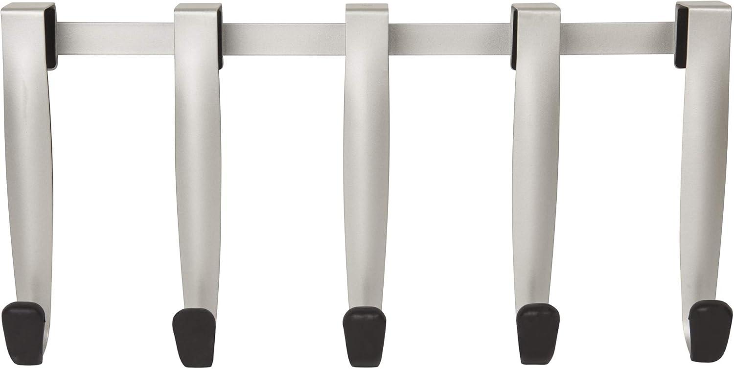 image:imageUmbra Schnook Steel OverTheDoor MultiHook 5 Metal Hooks Measure 18 x 8 Perfect for Hanging Robes Towels Shower amp Bath Accessories Keep Your Bathroom Organized and Neat5 Hook