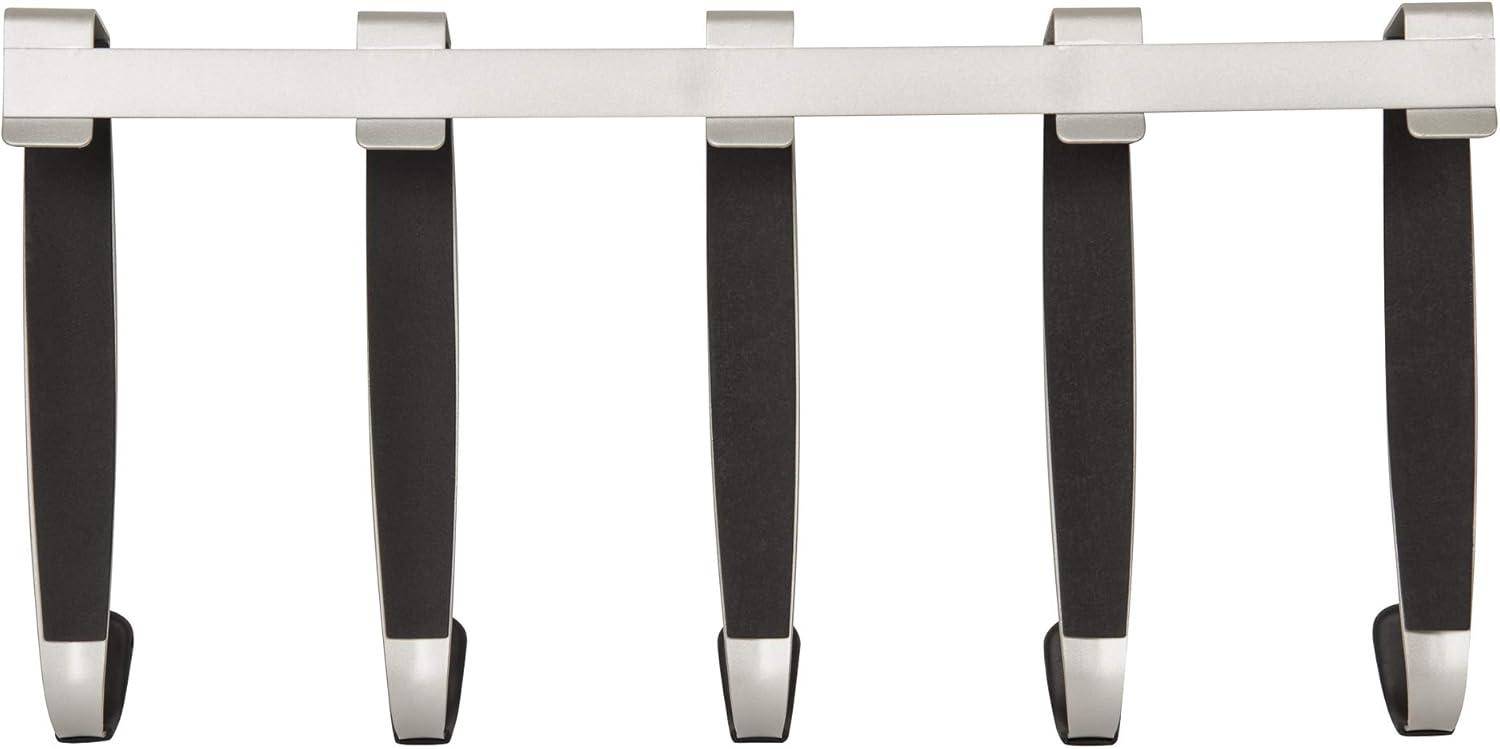 image:imageUmbra Schnook Steel OverTheDoor MultiHook 5 Metal Hooks Measure 18 x 8 Perfect for Hanging Robes Towels Shower amp Bath Accessories Keep Your Bathroom Organized and Neat5 Hook Pack of 6