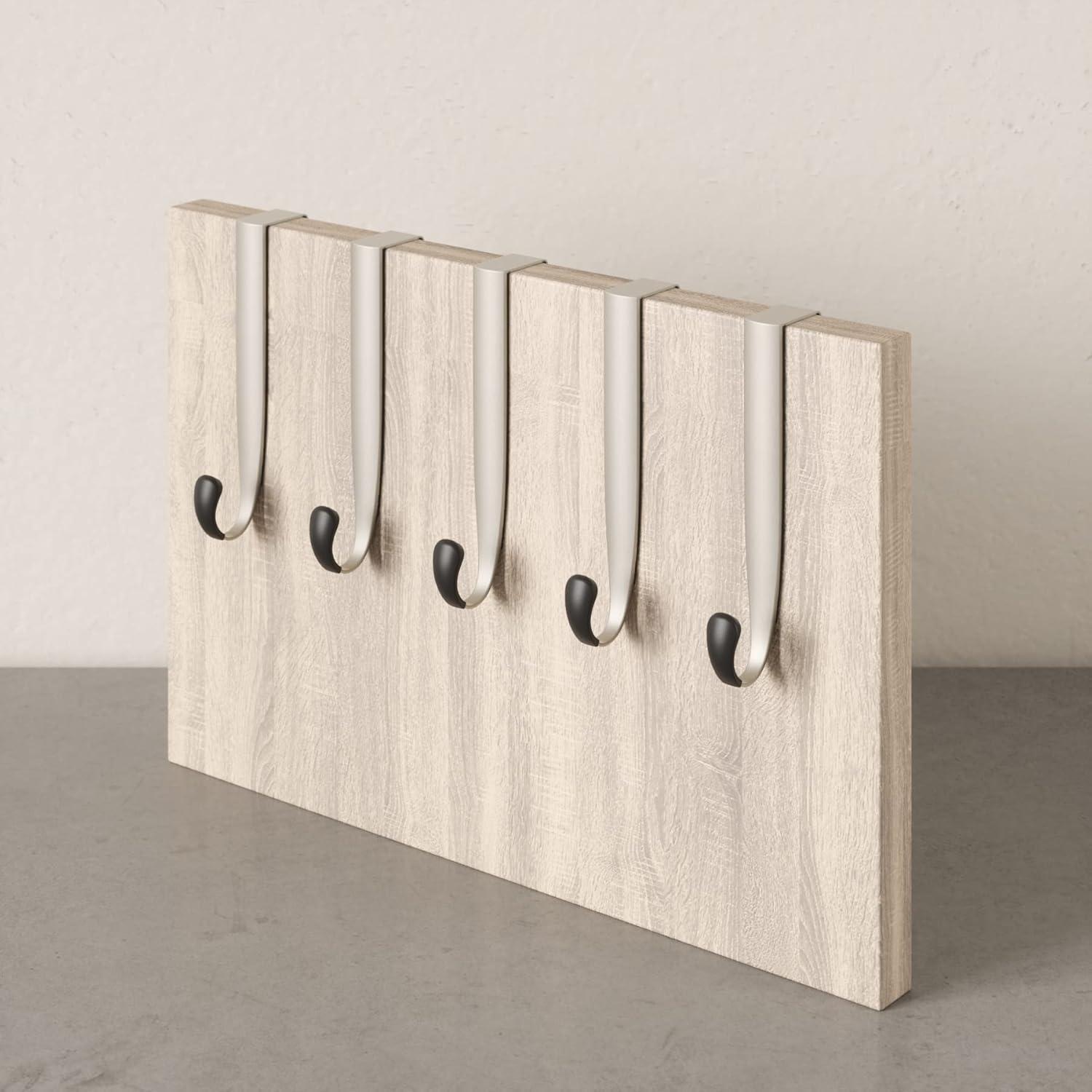 image:imageUmbra Schnook Steel OverTheDoor MultiHook 5 Metal Hooks Measure 18 x 8 Perfect for Hanging Robes Towels Shower amp Bath Accessories Keep Your Bathroom Organized and Neat5 Hook