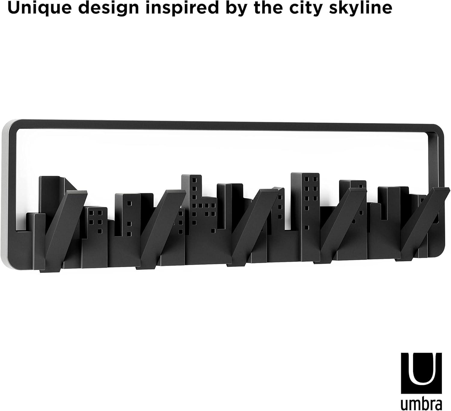image:imageUmbra Skyline Wall Hook Wall Hooks That Double as Wall Art Black Model Number 318190040Black