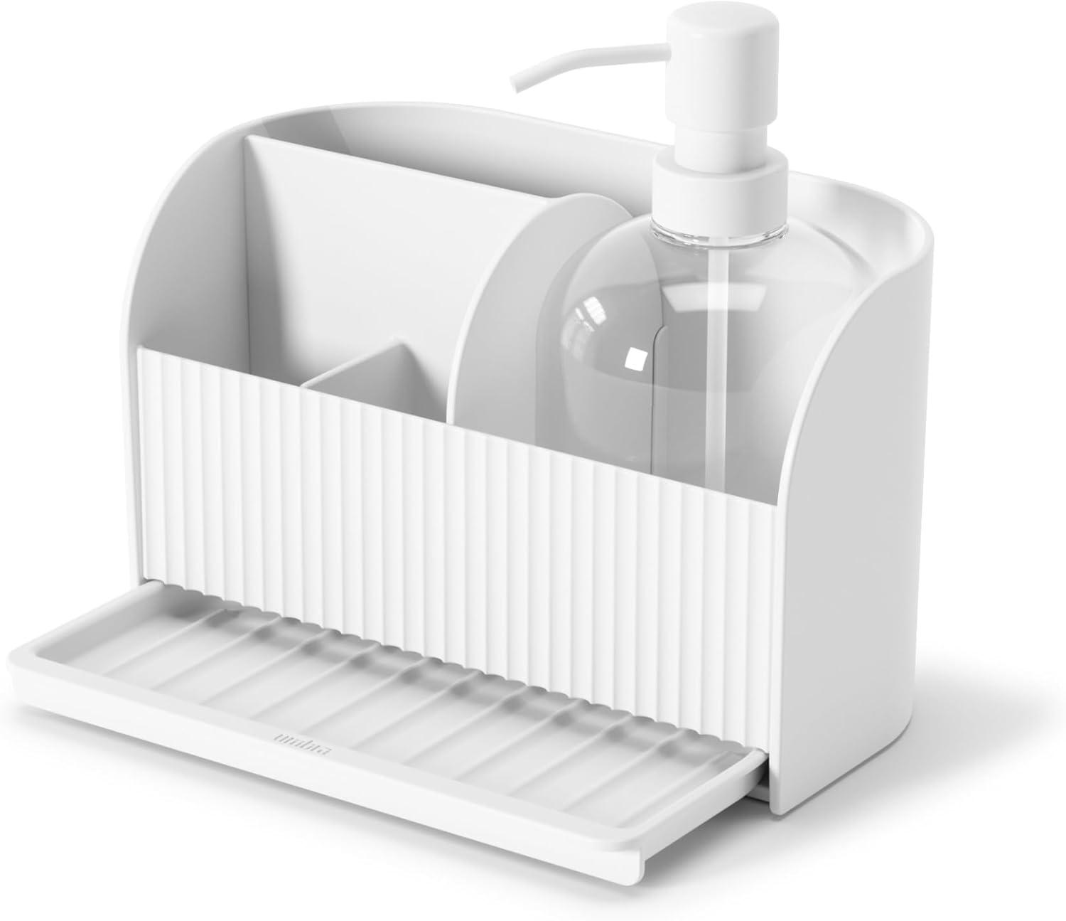 image:imageUmbra Sling Sponge Holder Sink Caddy with Dish Soap Dispenser Pump for Kitchen