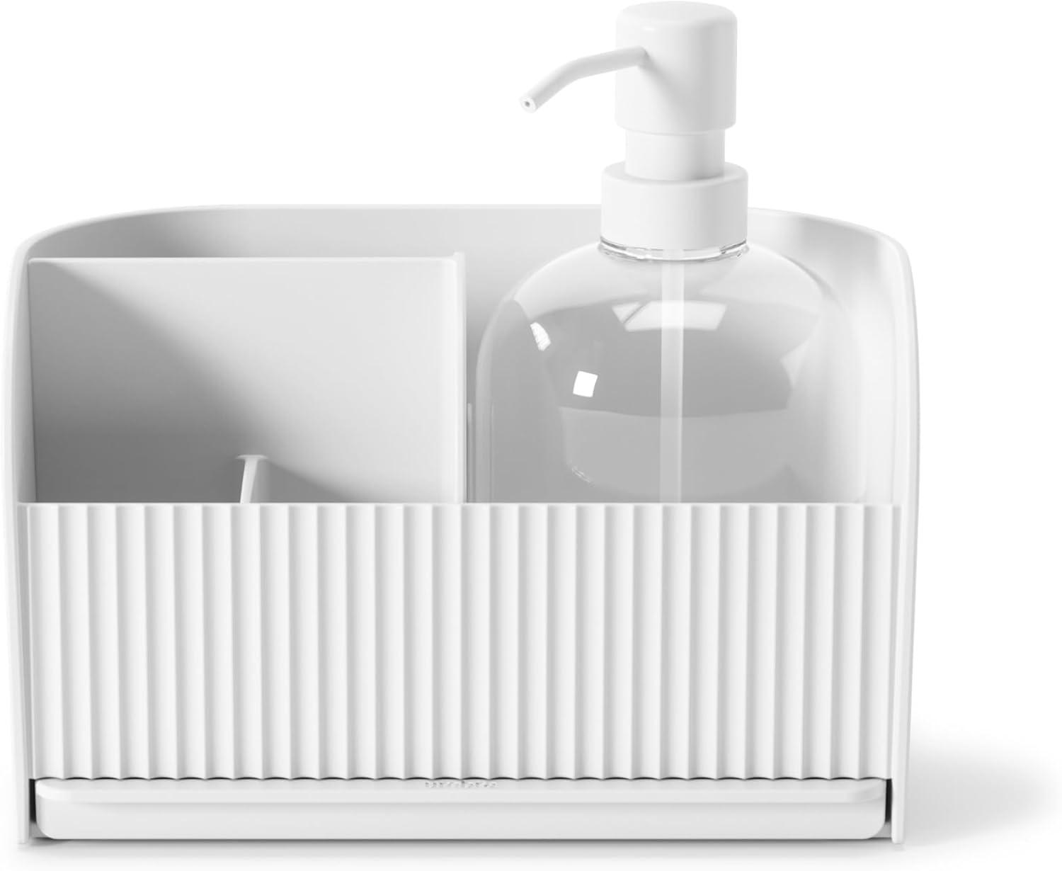 image:imageUmbra Sling Sponge Holder Sink Caddy with Dish Soap Dispenser Pump for Kitchen