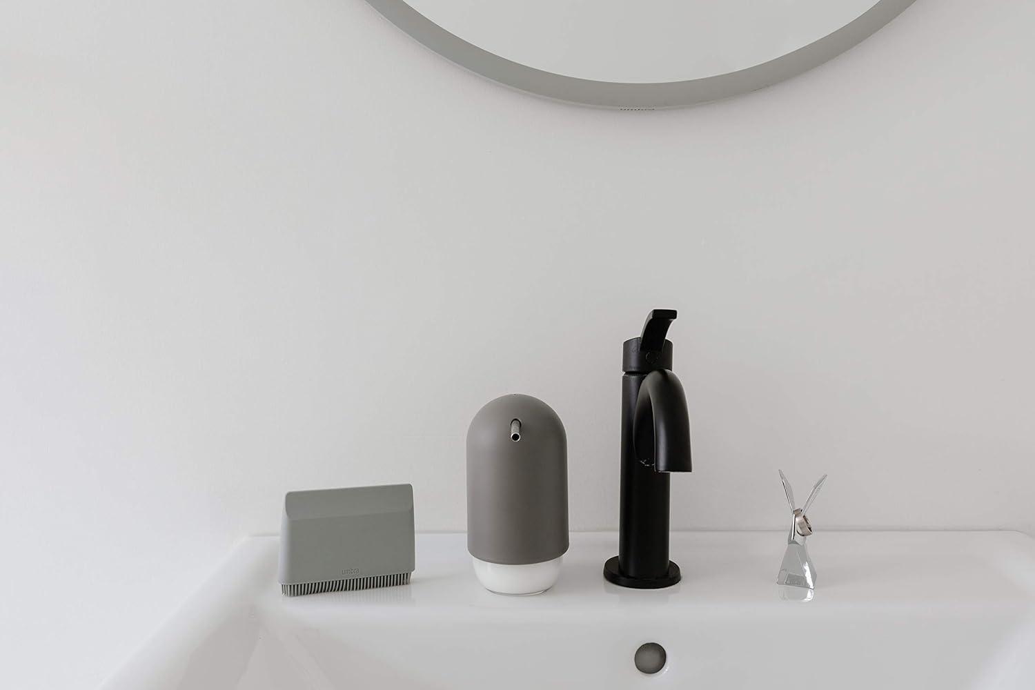 image:imageUmbra Touch Hand Soap Dispenser Plastic Liquid Pump Bottle Durable and Refillable for Bathroom or Kitchen Sink Slate BlueGray