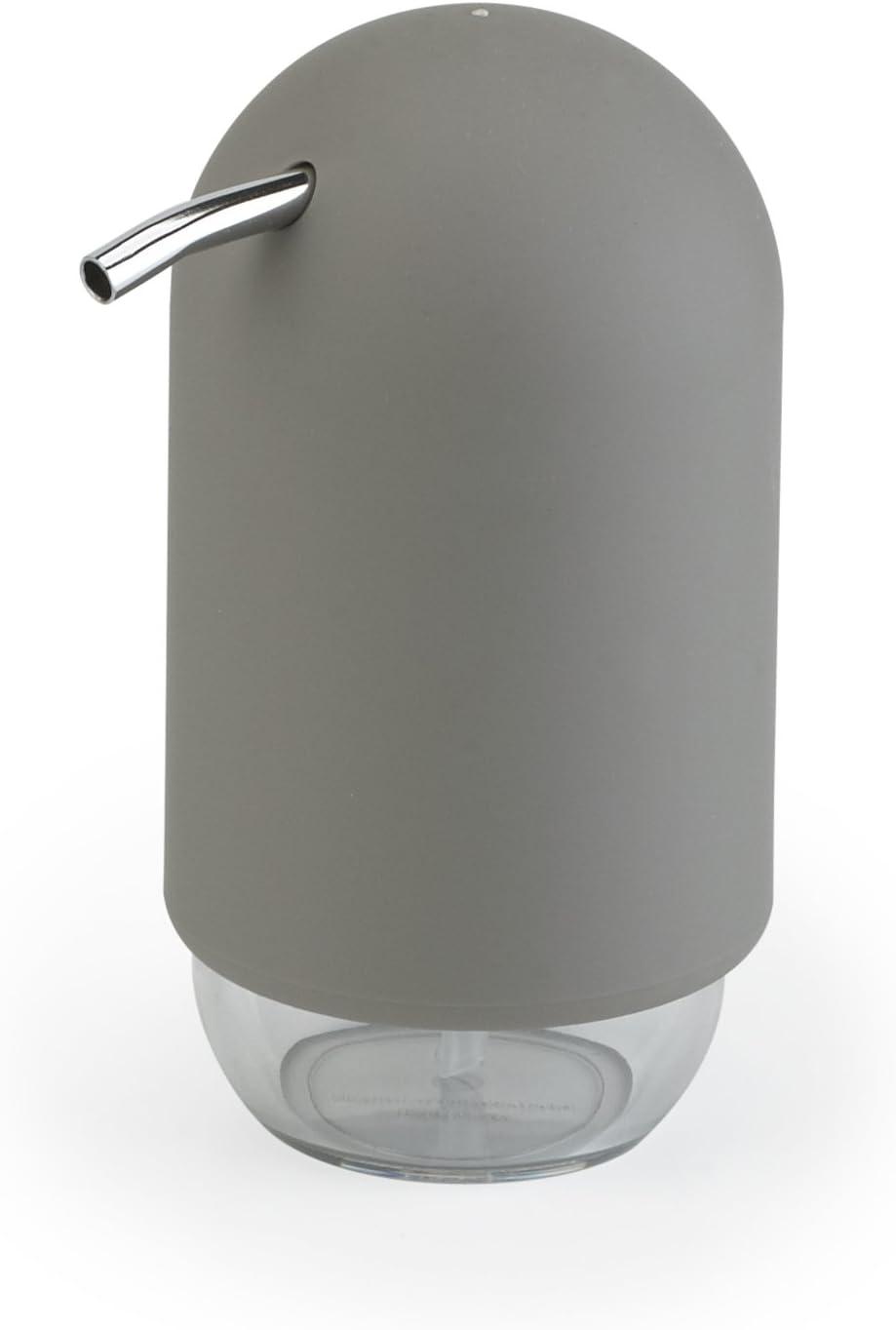 image:imageUmbra Touch Hand Soap Dispenser Plastic Liquid Pump Bottle Durable and Refillable for Bathroom or Kitchen Sink Slate BlueGray