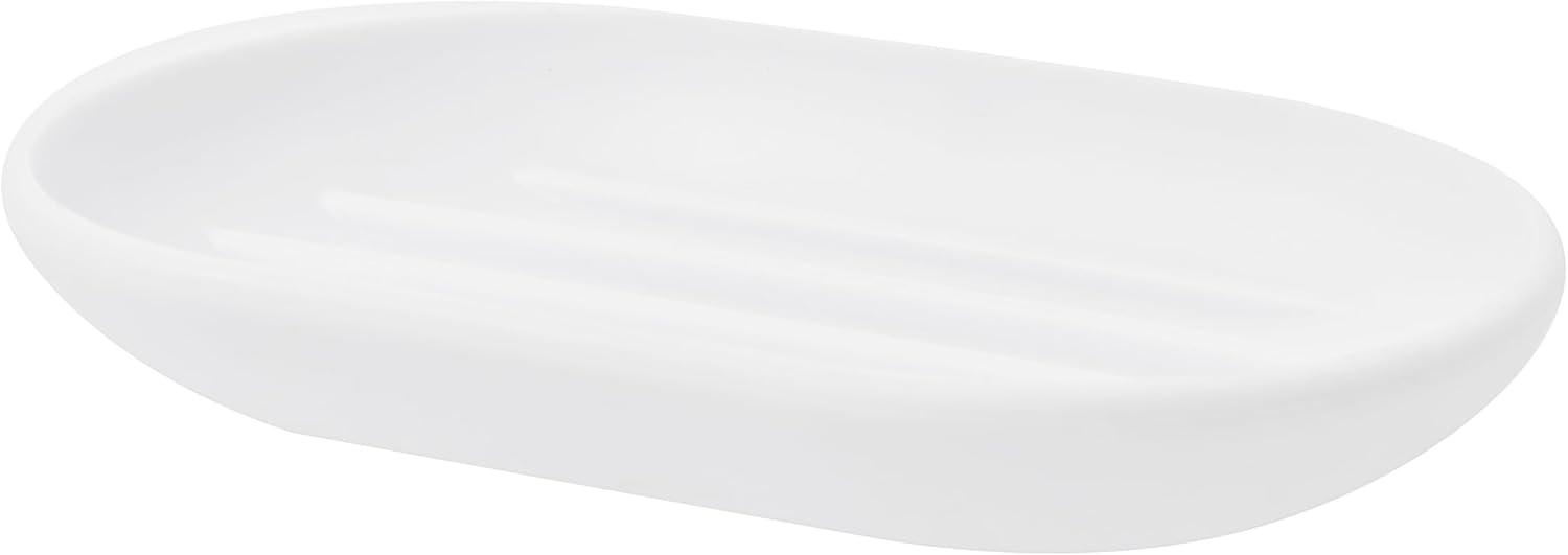 image:imageUmbra Touch Soap Dish for Bathroom Modern Oval Shape for Sink Durable and Easy to Clean WhiteWhite