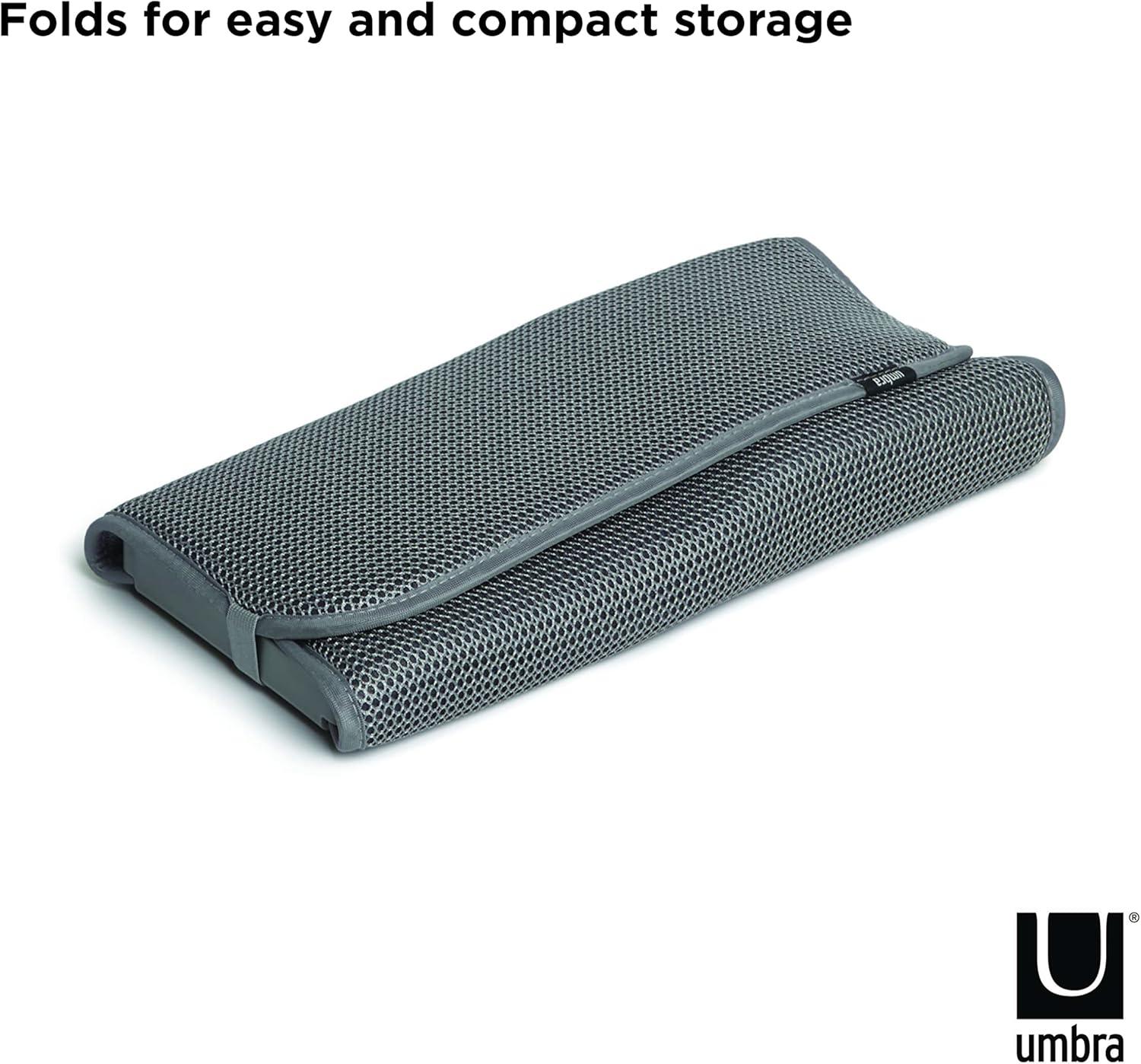 image:imageUmbra UDRY Rack and Microfiber Dish Drying MatSpaceSaving Lightweight Design Folds Up for Easy Storage Mini CharcoalCharcoal